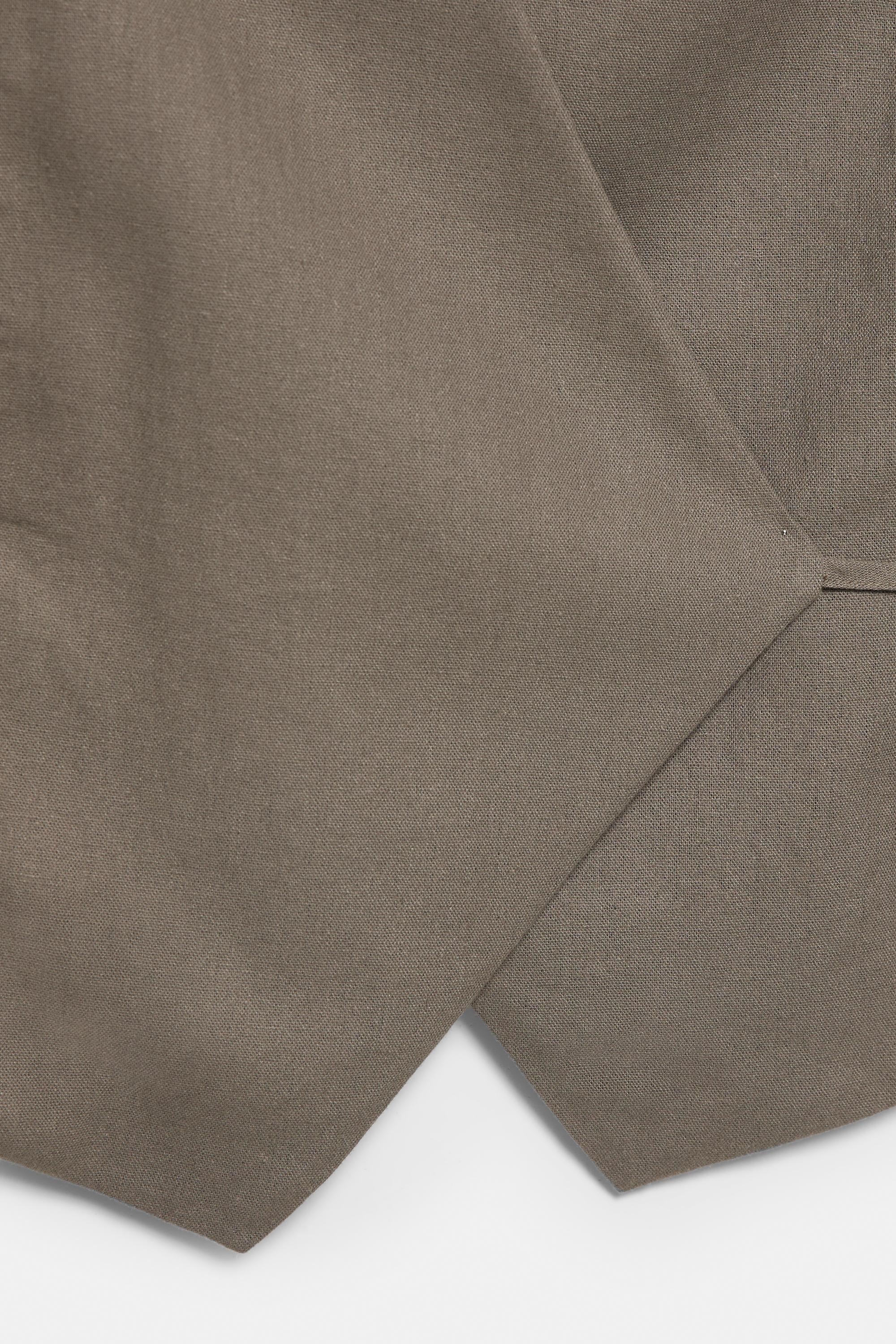 Rustik keten yelek - Görsel 6