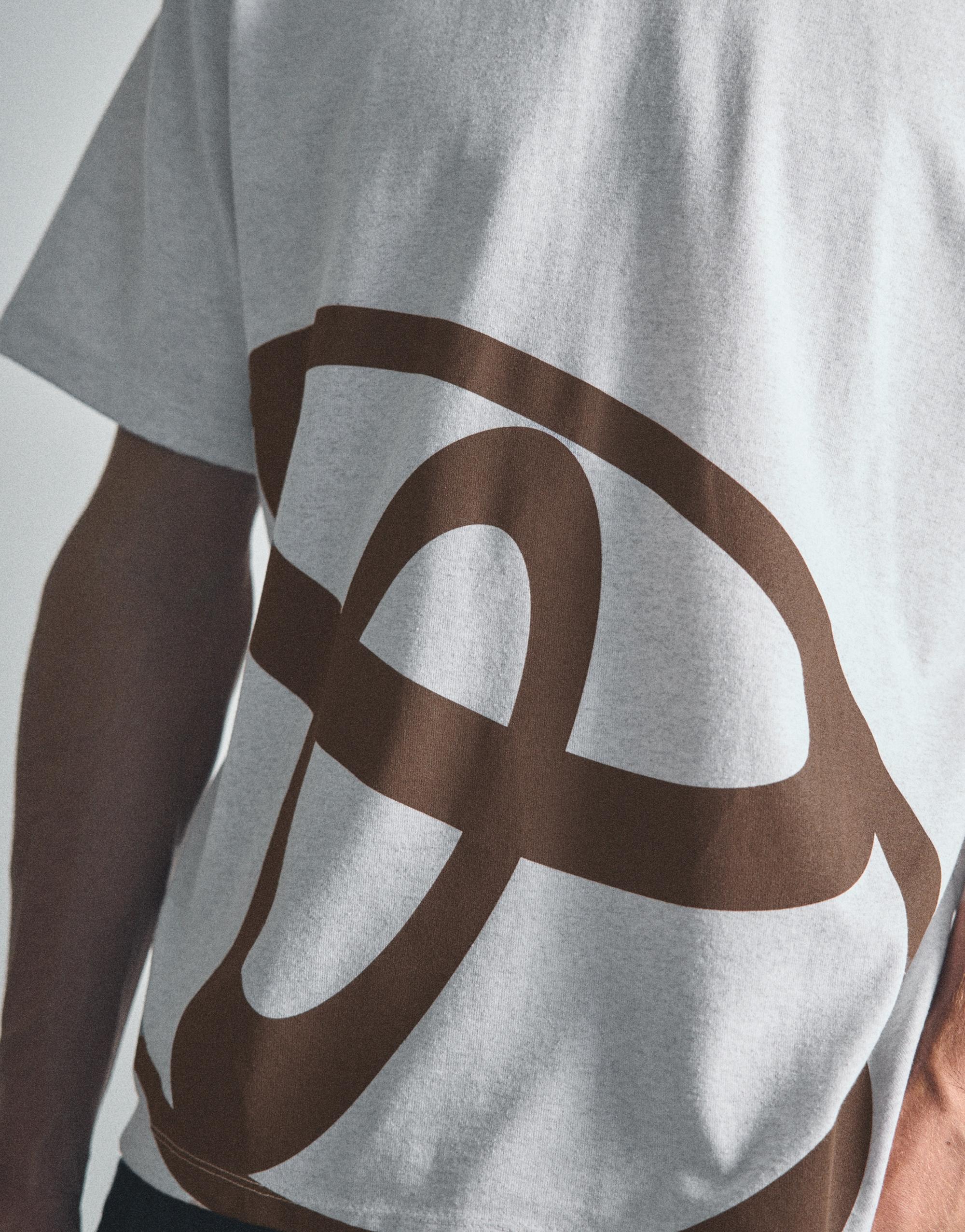 Regular fit Toyota logo T-shirt — Grey marl