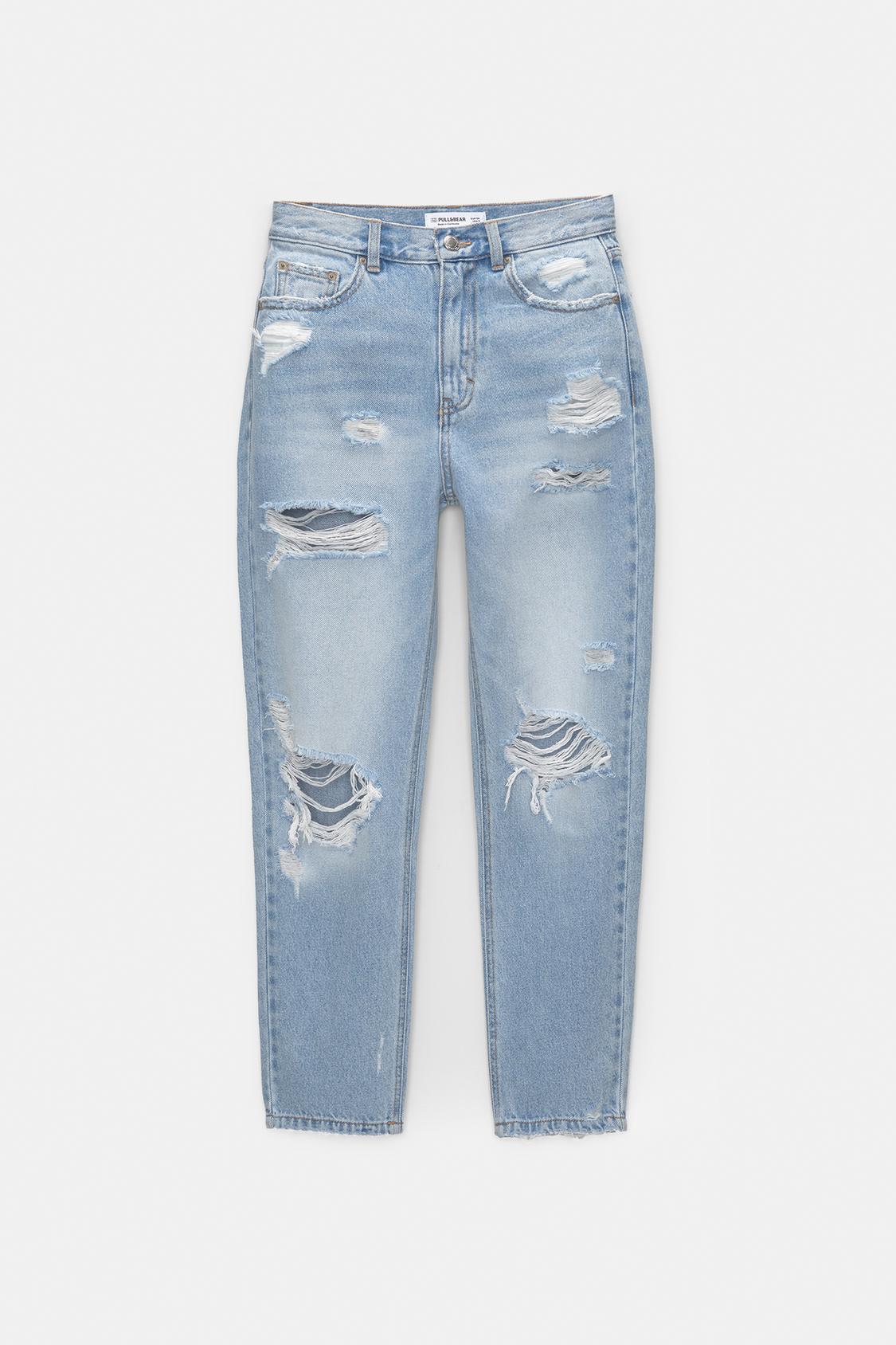 Ripped Jeans Pull And Bear Mom Fit Jeans Mom Fit Pantalones Mom