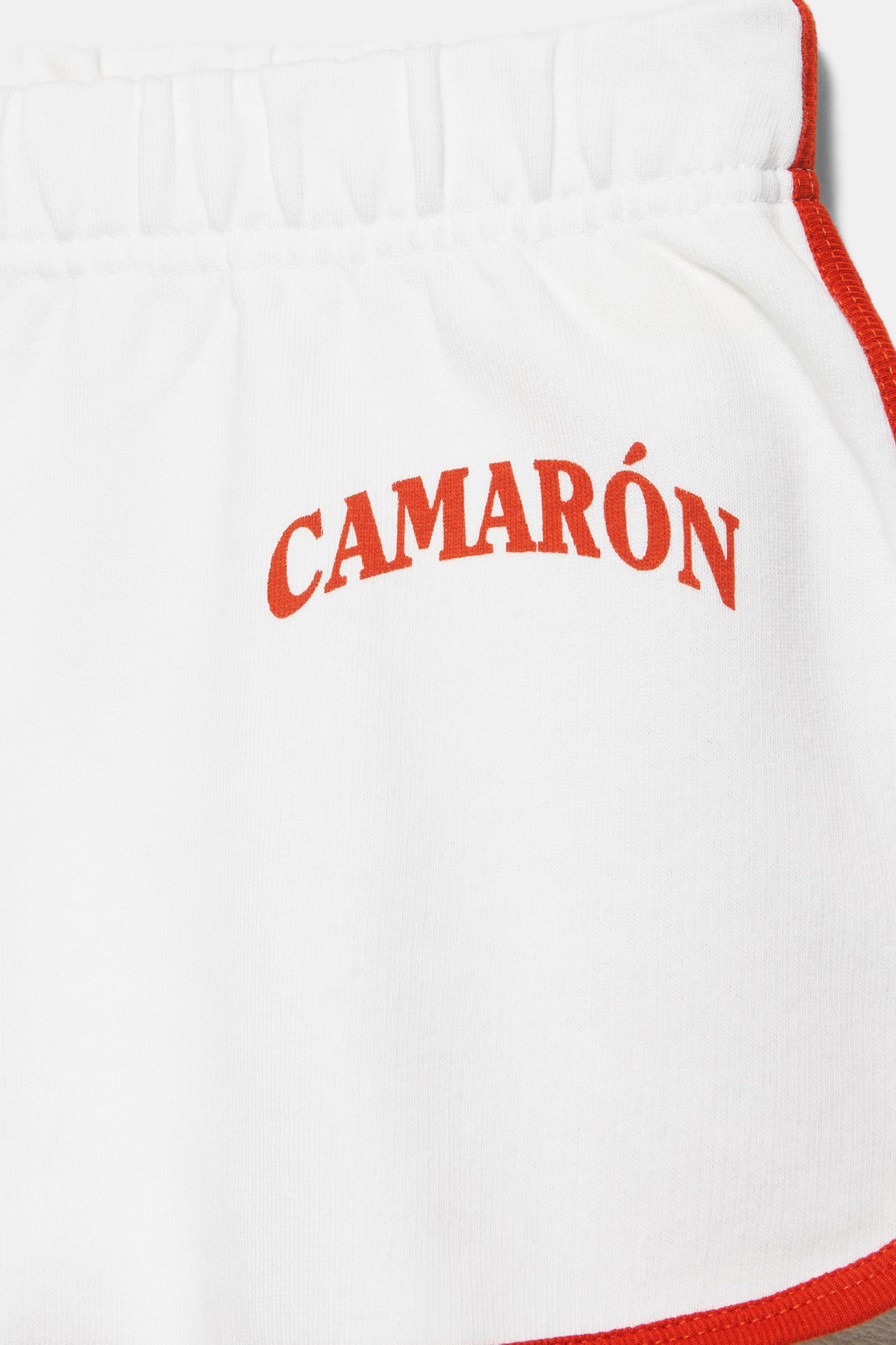 Camarón de la Isla ribbed shorts — Ecru