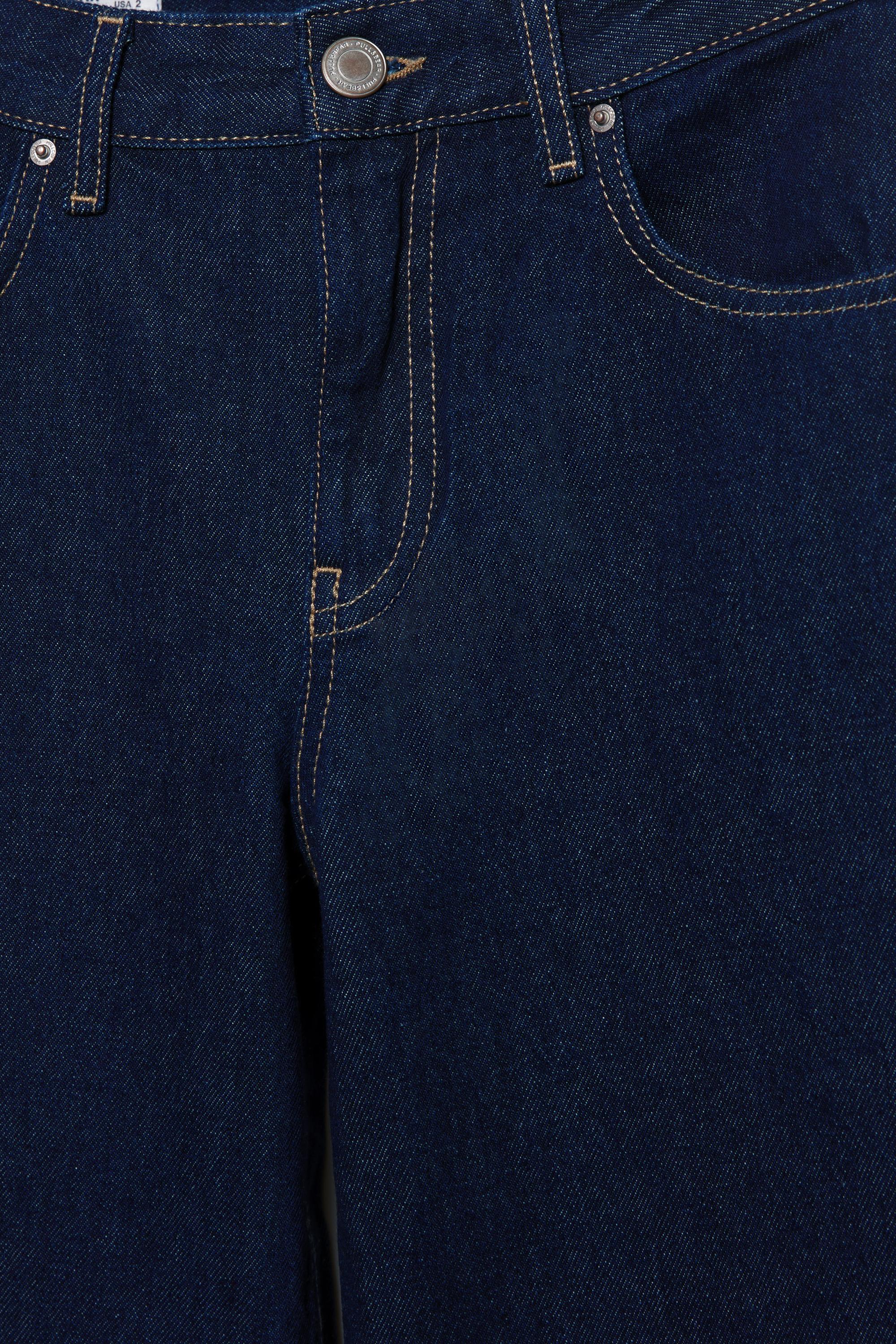 Low-rise wide-leg jeans — Dark blue