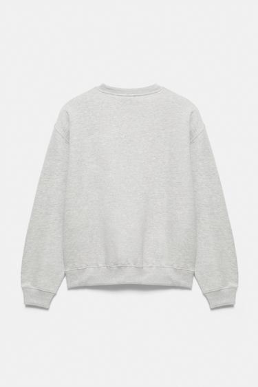 Relaxed fit round neck sweatshirt — Grey marl 7