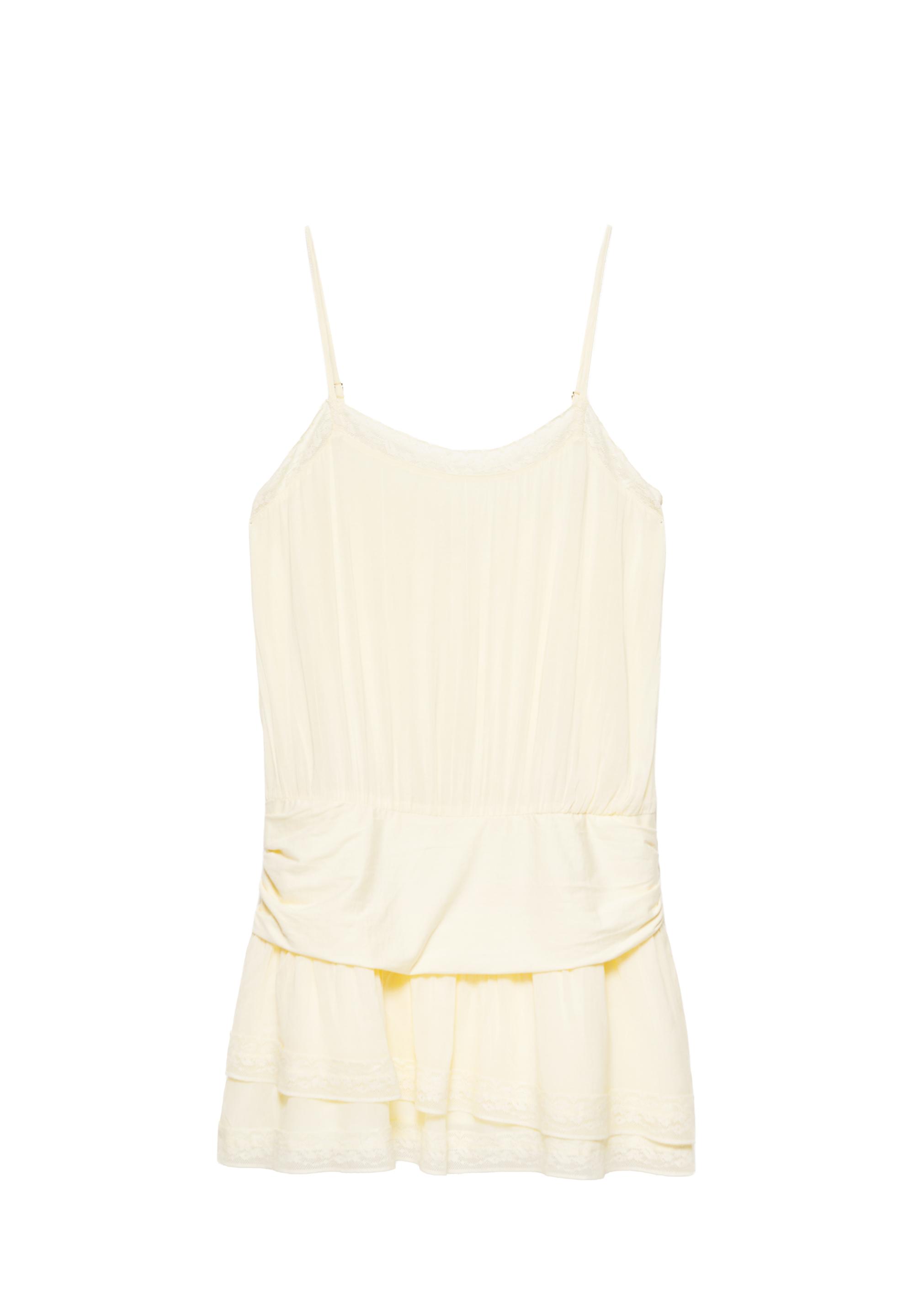 Short slip dress — Vanilla