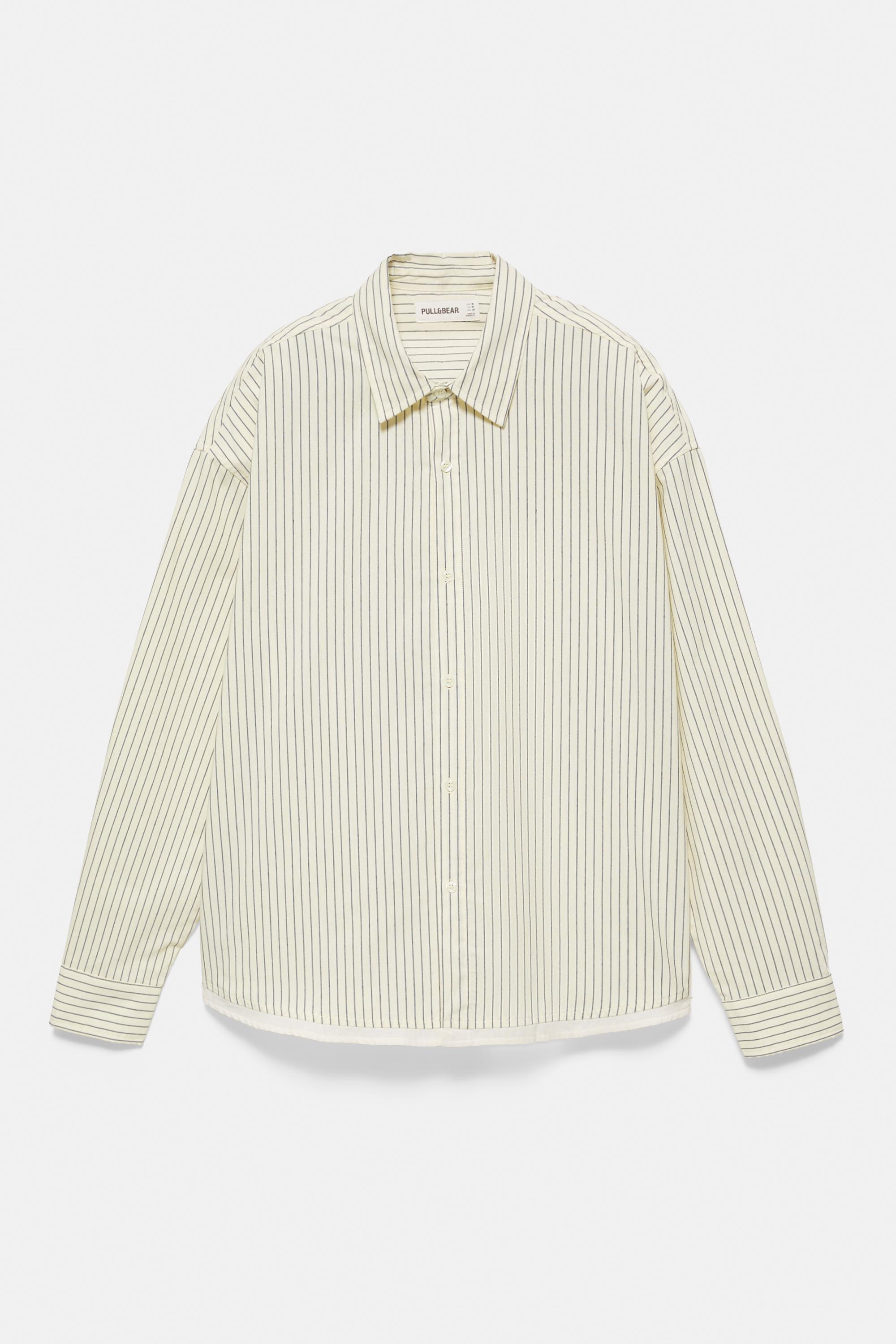 Striped long sleeve shirt — Vanilla