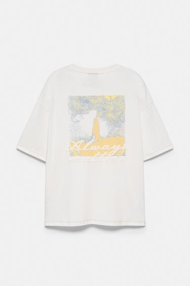 Embroidered graphic T-shirt — Ecru 8