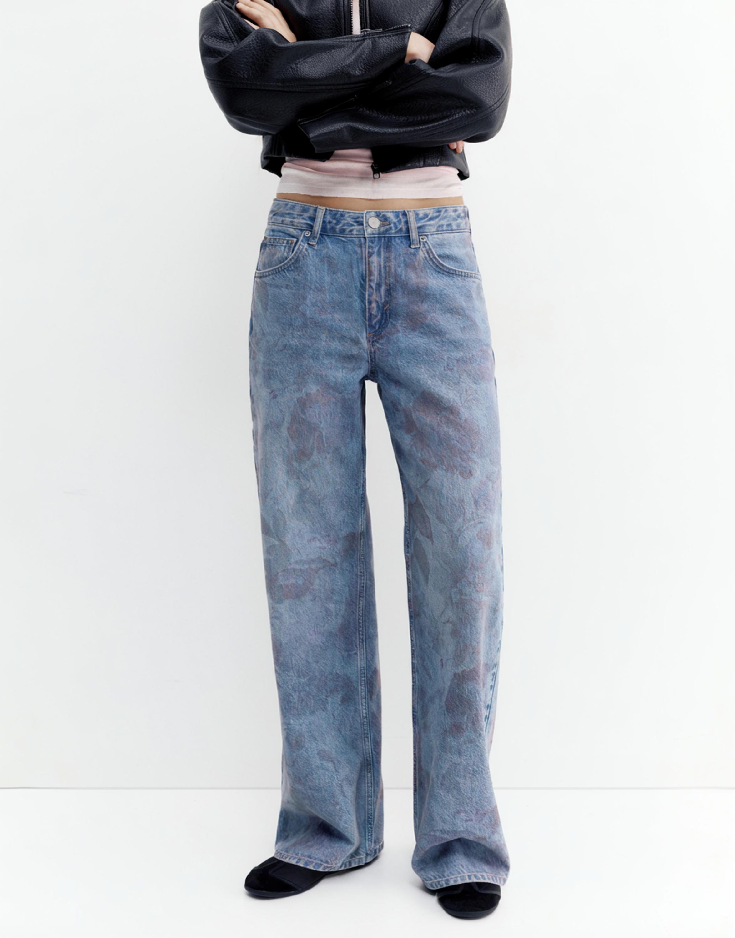 Çiçekli baggy jean - Görsel 24