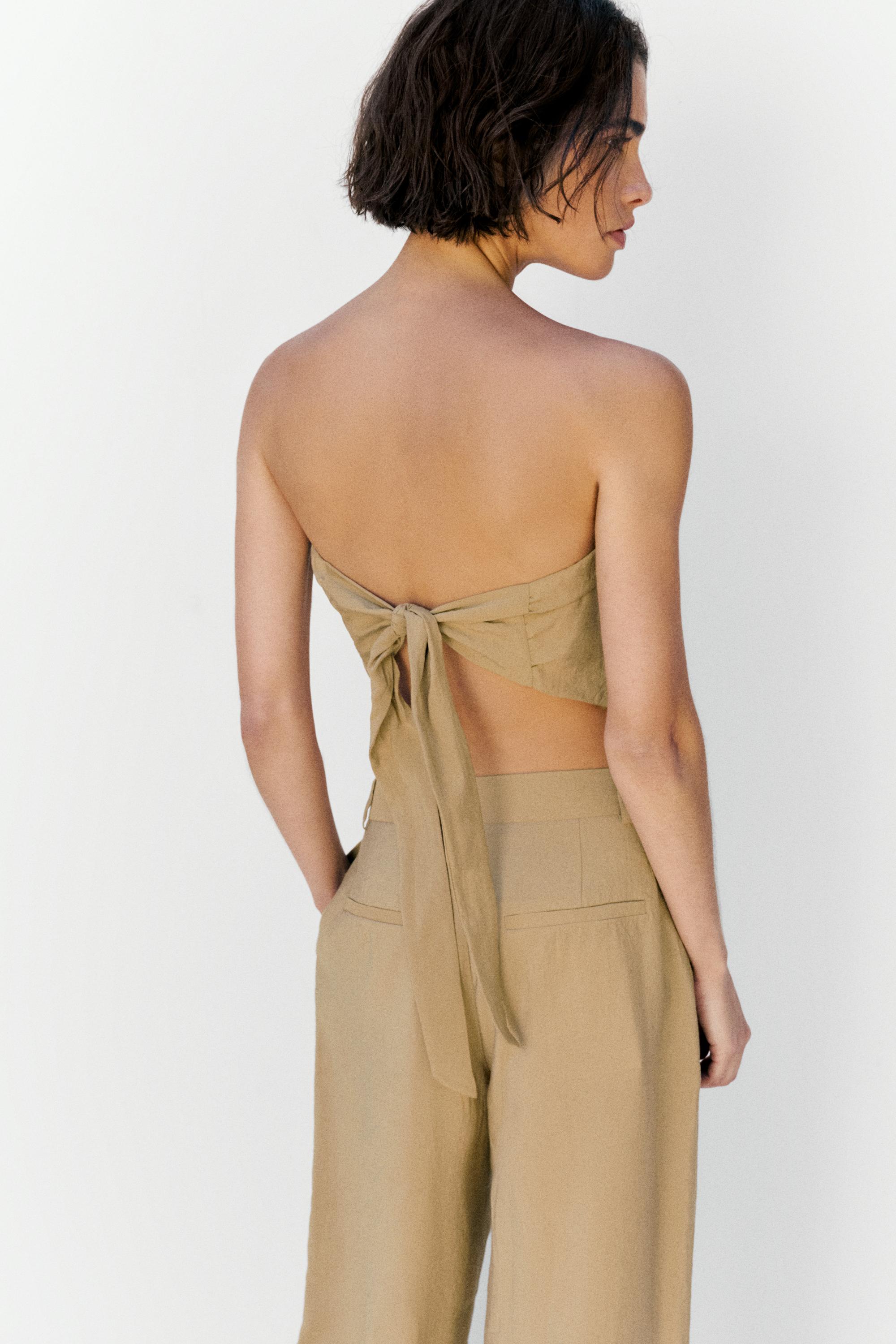 Bandana top — Light camel