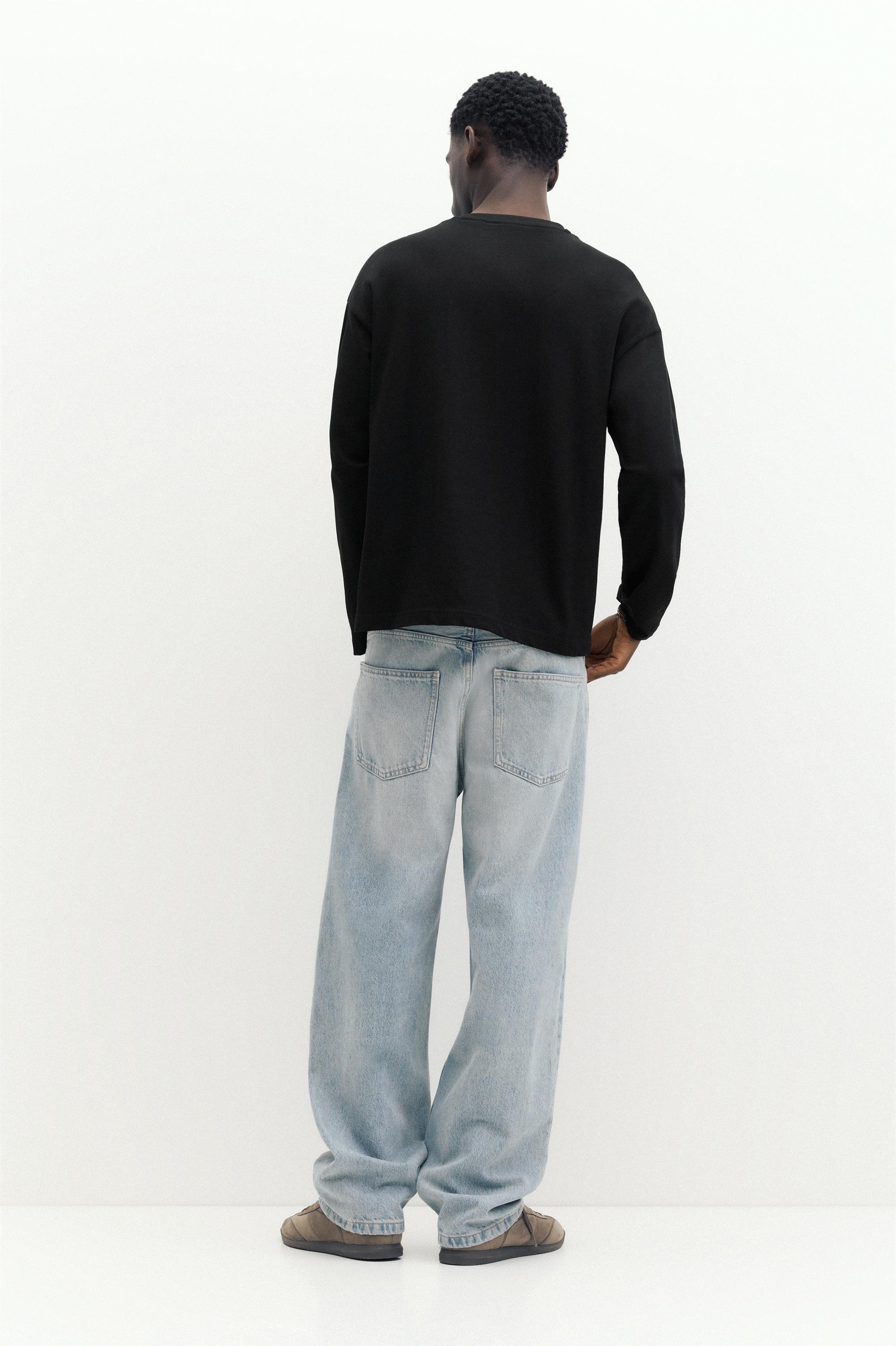 Heavy weight relaxed fit T-shirt — Black