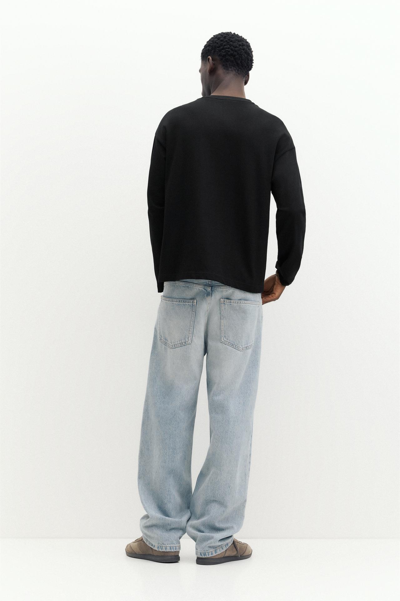 Heavy weight relaxed fit T-shirt — Black