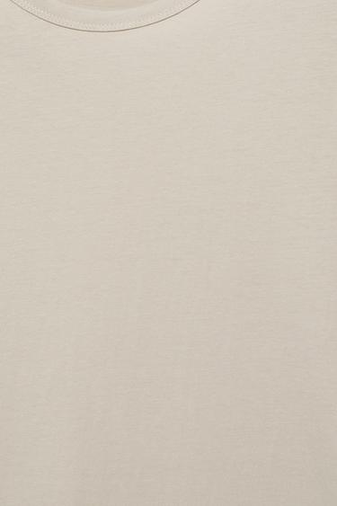 Slim fit basic T-shirt — Sand 7