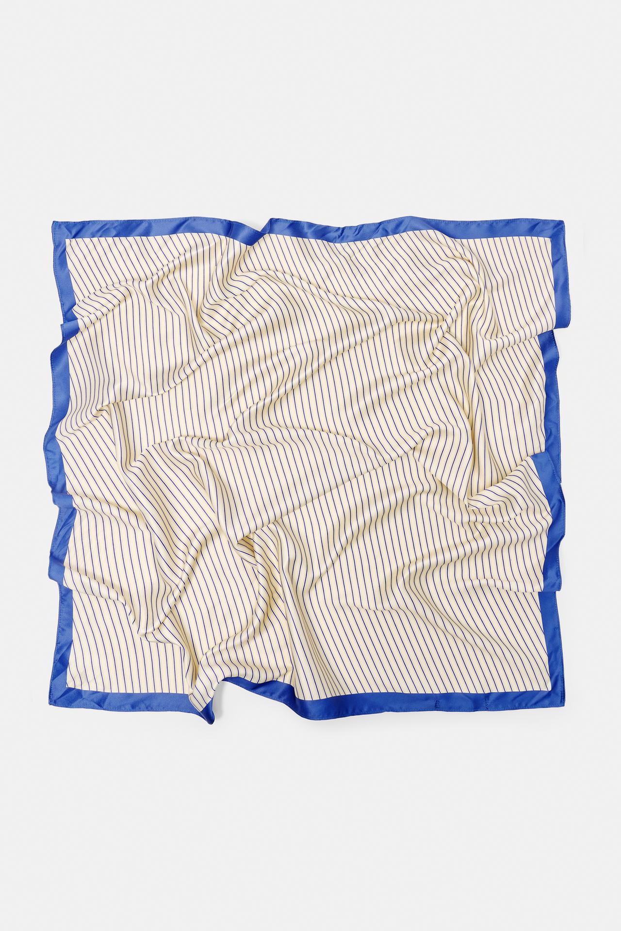 Bandana stripe scarf — Blue