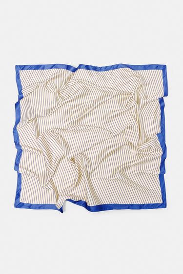 Bandana stripe scarf — Blue 5