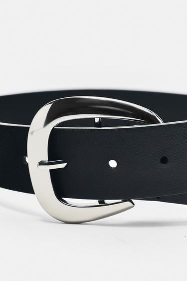 Metallic buckle belt — Black 4