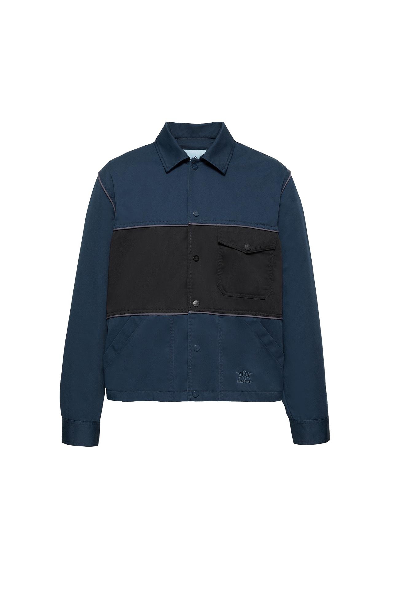 Pleasures x STWD panelled jacket — Dark navy
