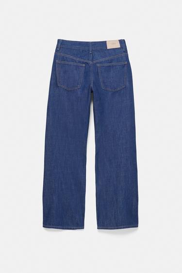 Low-rise straight-leg jeans — Ink blue 6