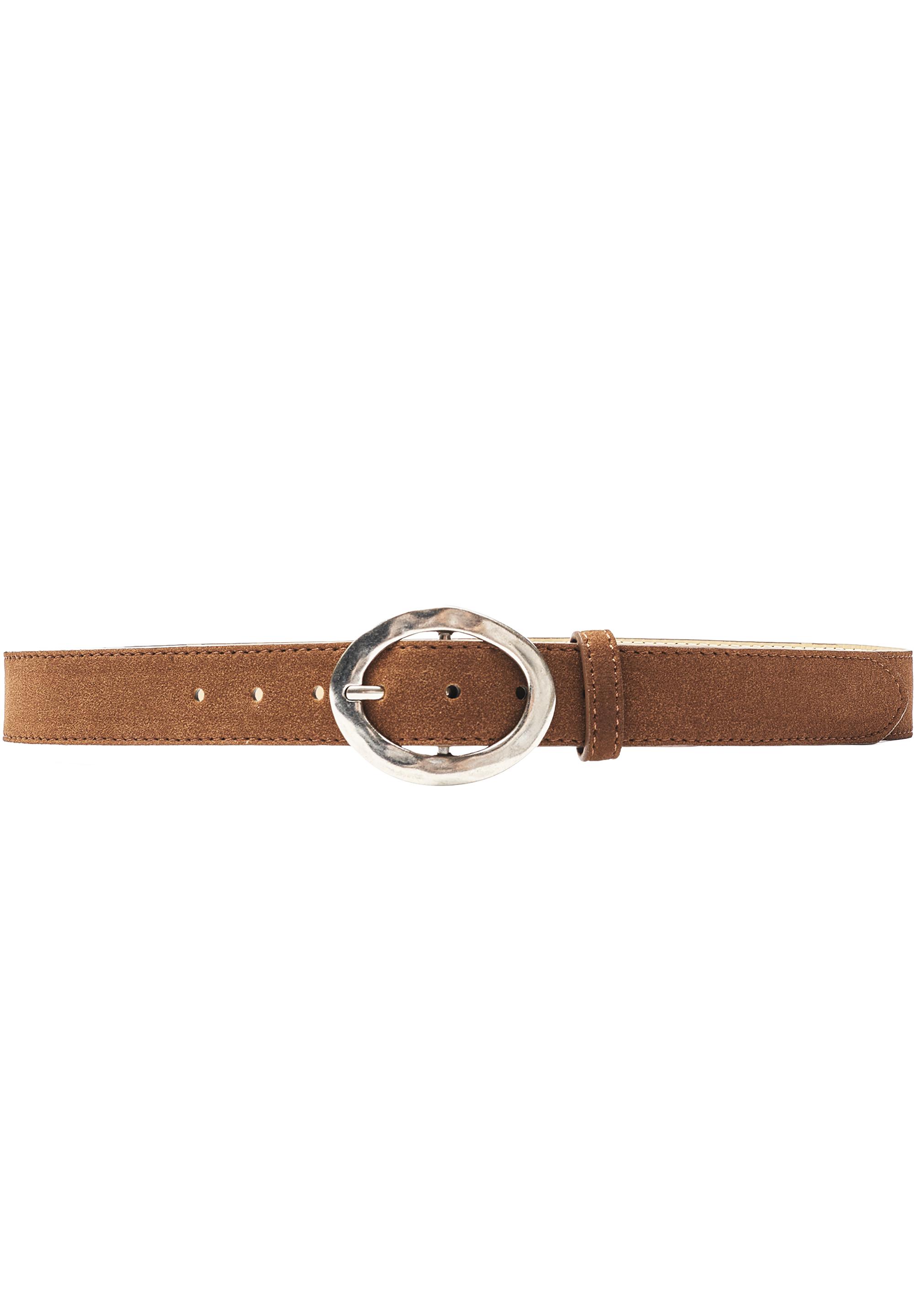 Belt with oval buckle — Ocher