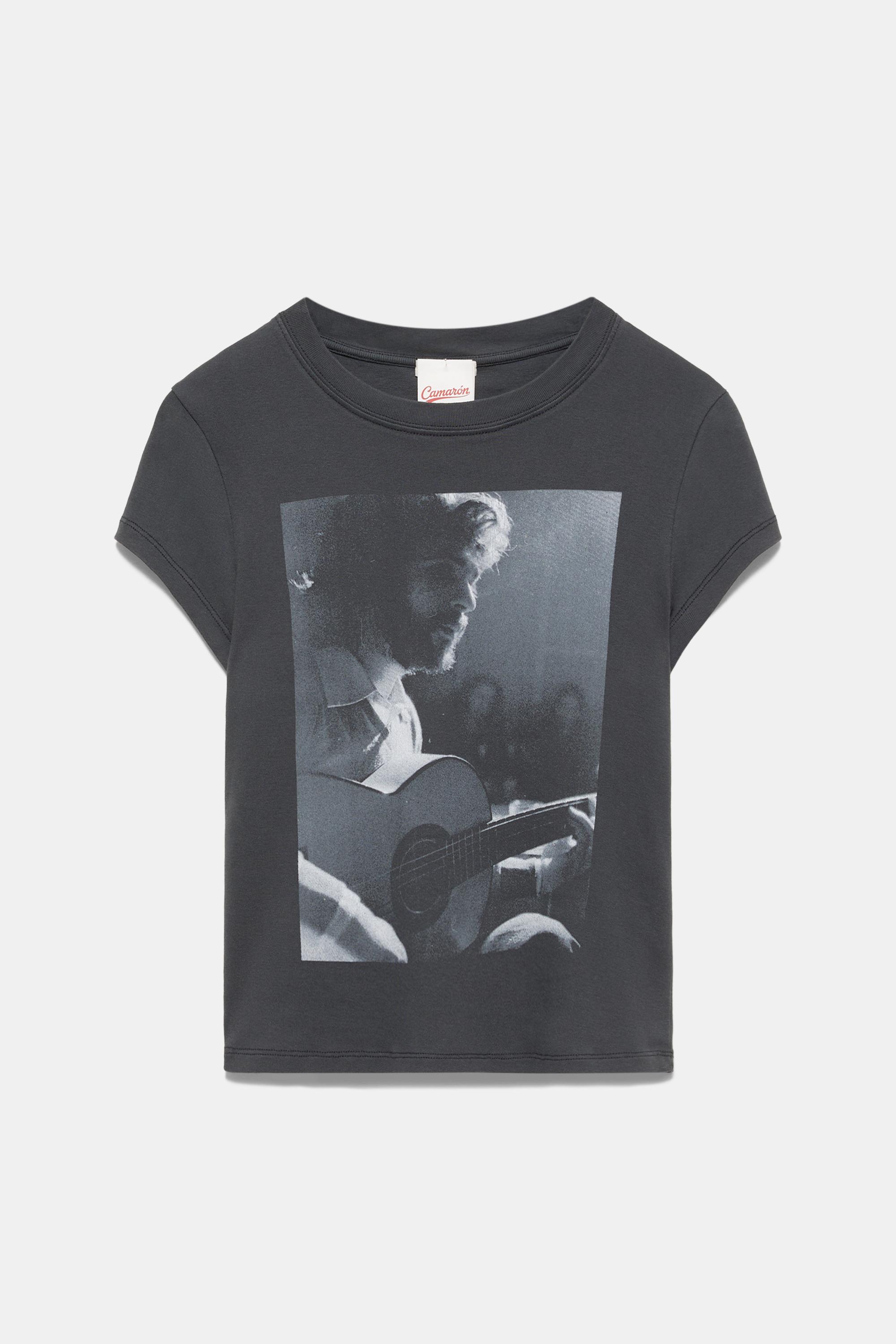 Camarón de la Isla photo T-shirt — Faded black