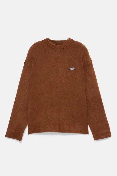 STWD embroidered knit jumper — Brown 7