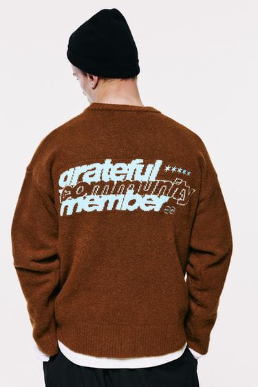 STWD embroidered knit jumper — Brown 3