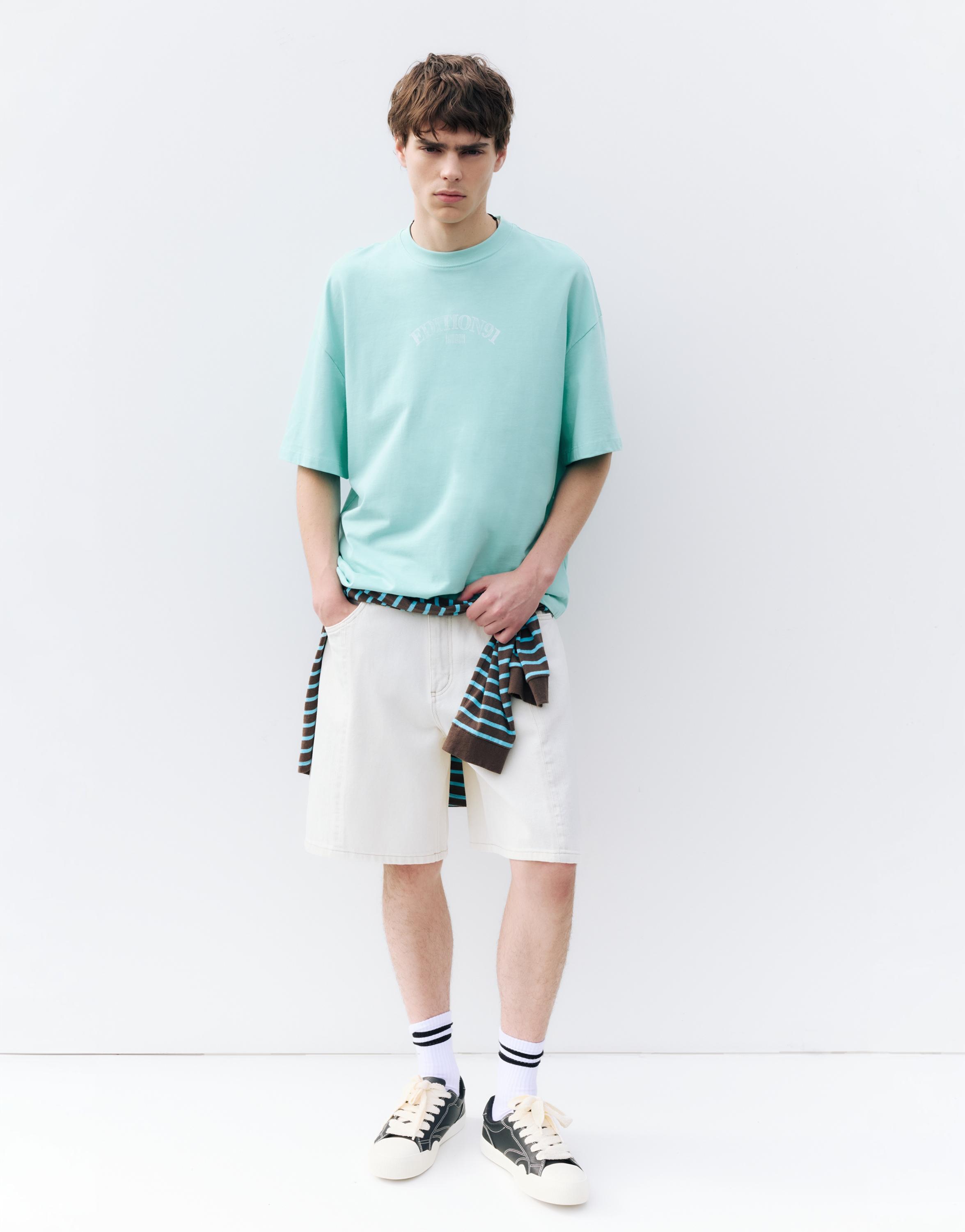 STWD boxy T-shirt — Turquoise