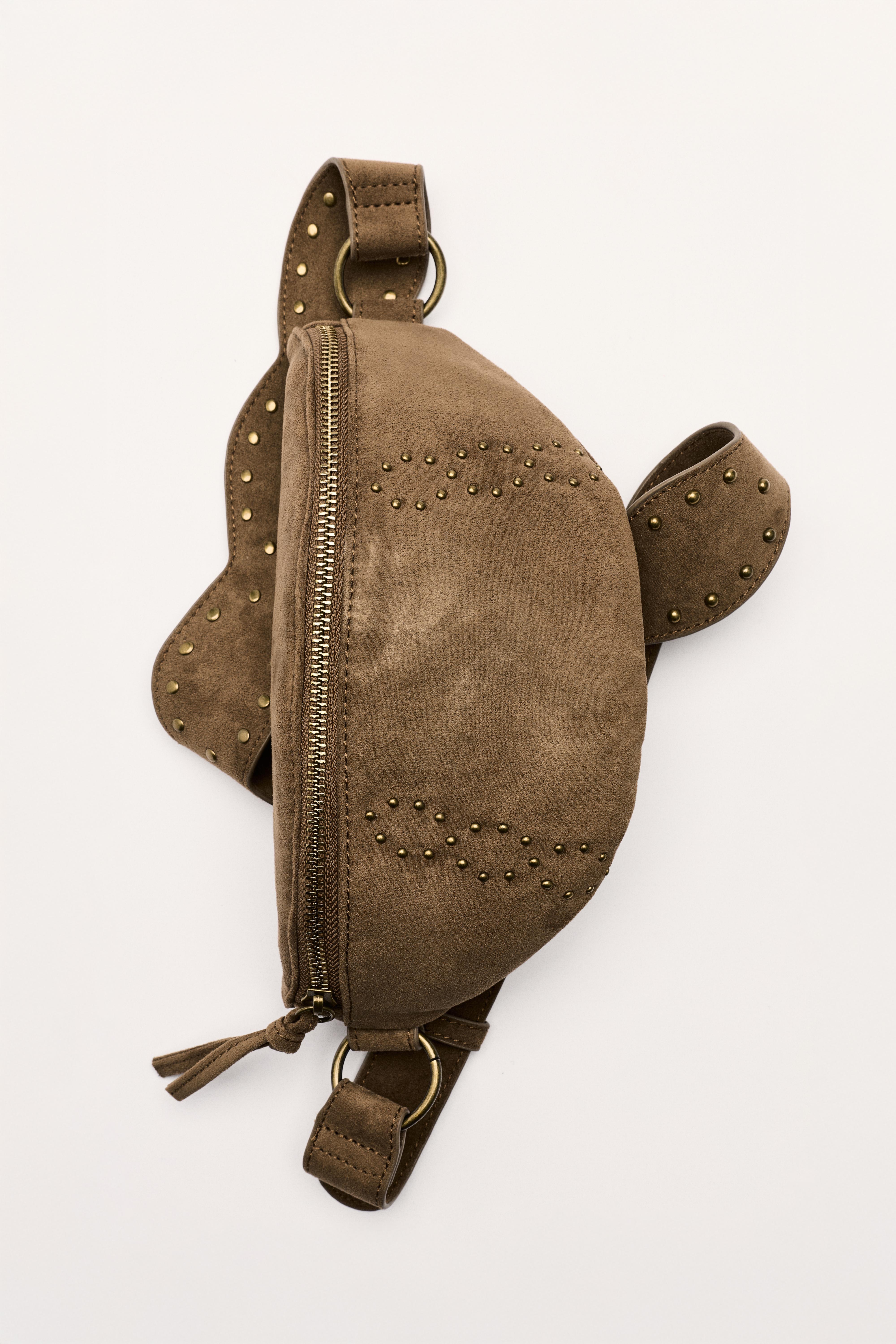Studded belt bag — Leather