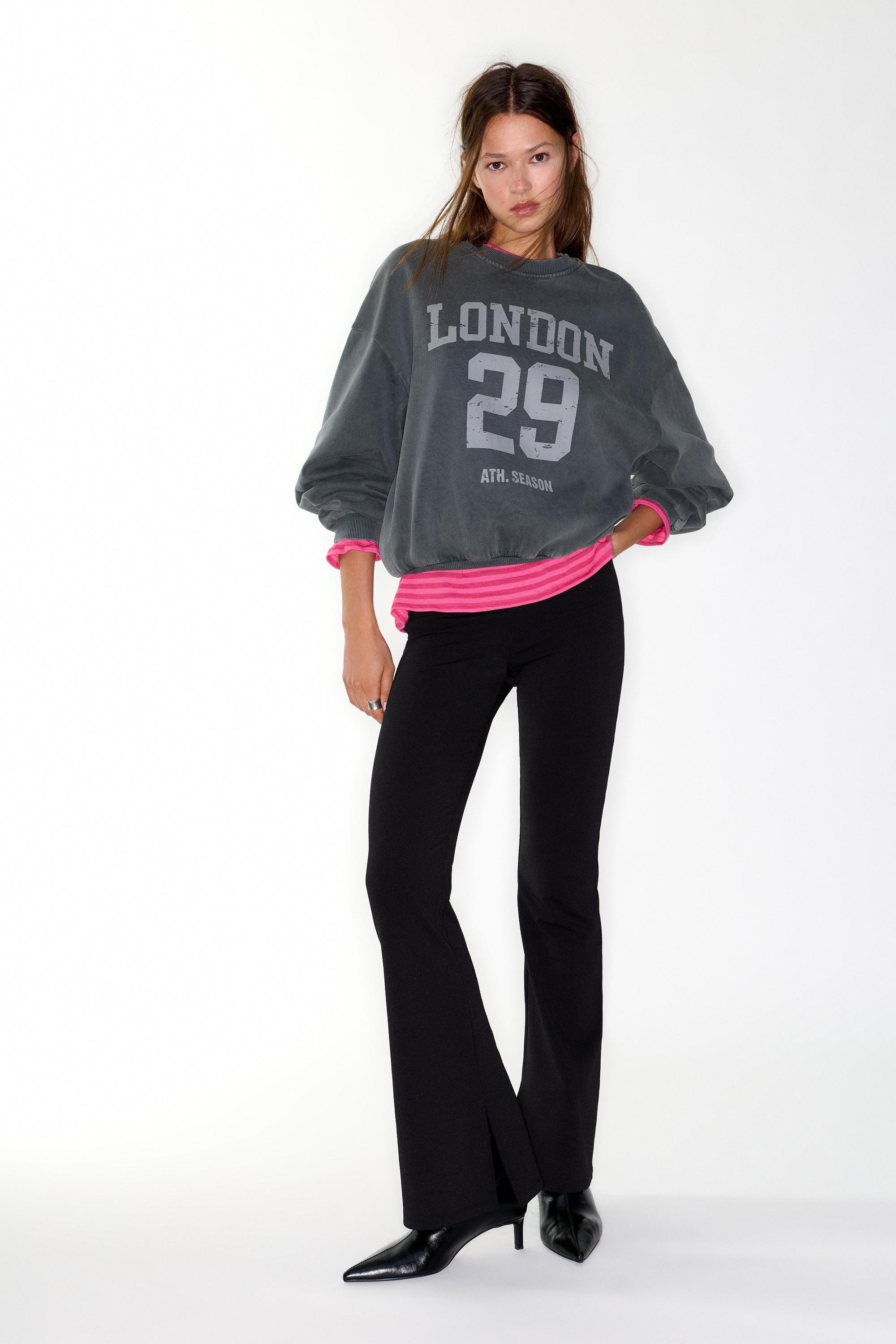 Felpa Con Grafica London 29