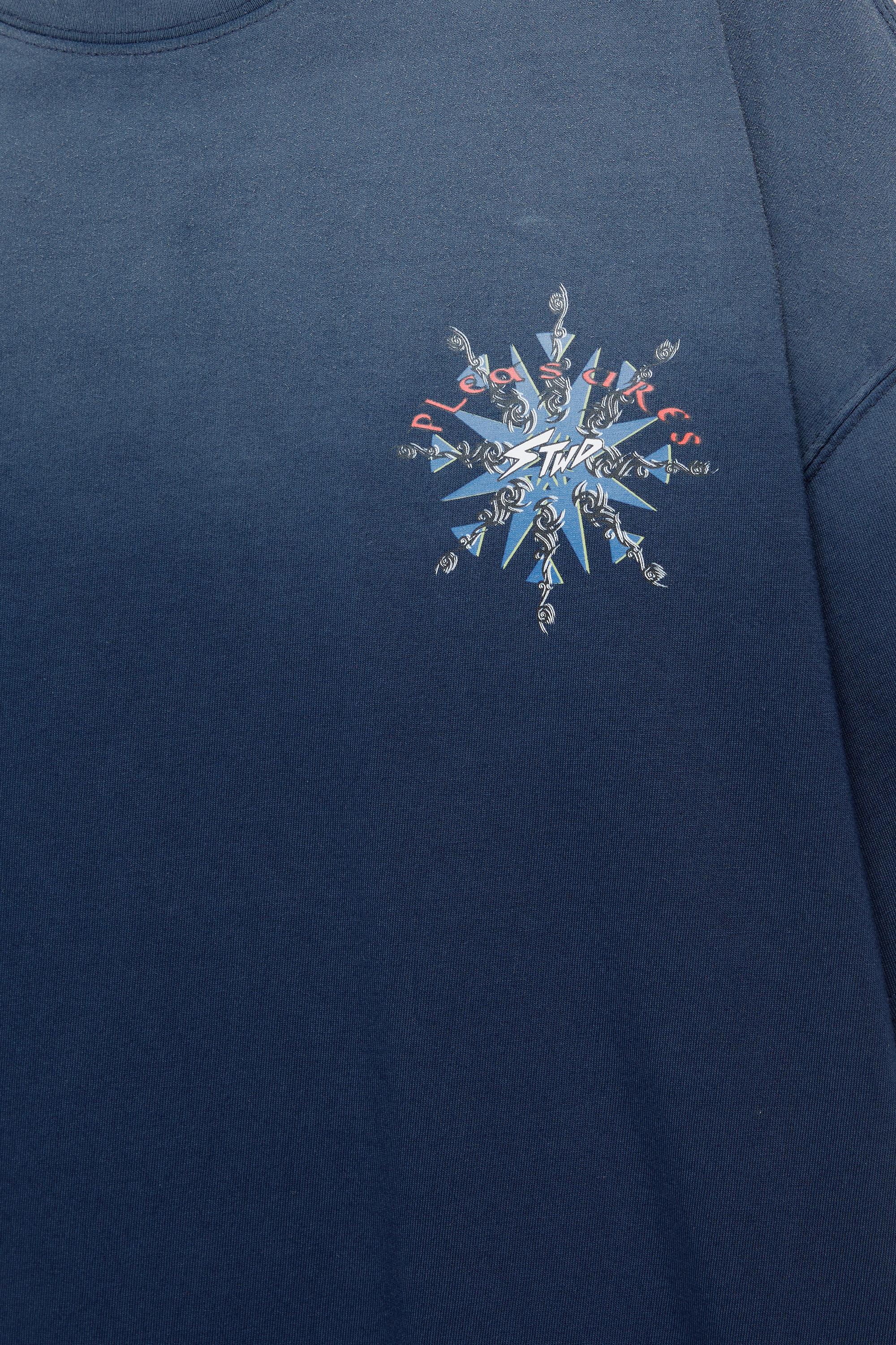 Pleasures x STWD boxy T-shirt — Dark blue