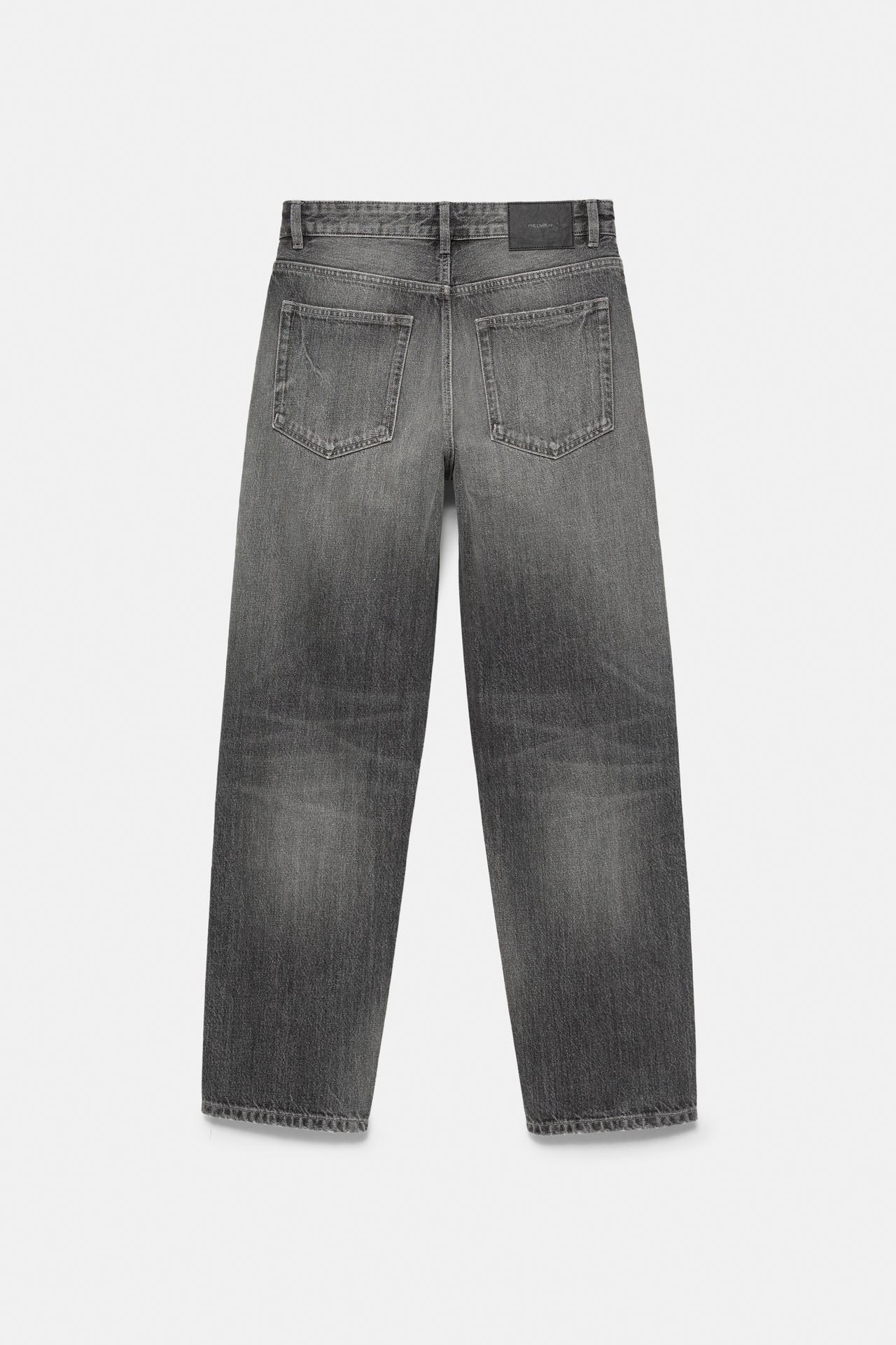 Straight-leg jeans — Dark marl