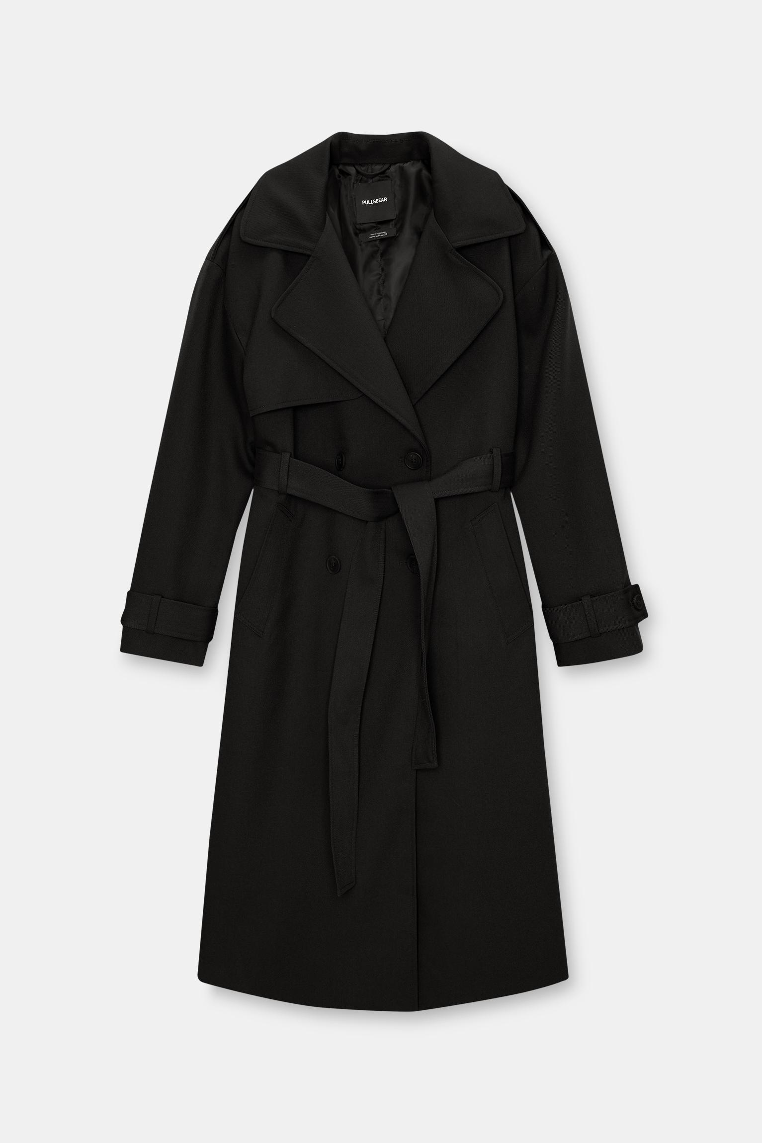 Pull and bear trench coat best sale