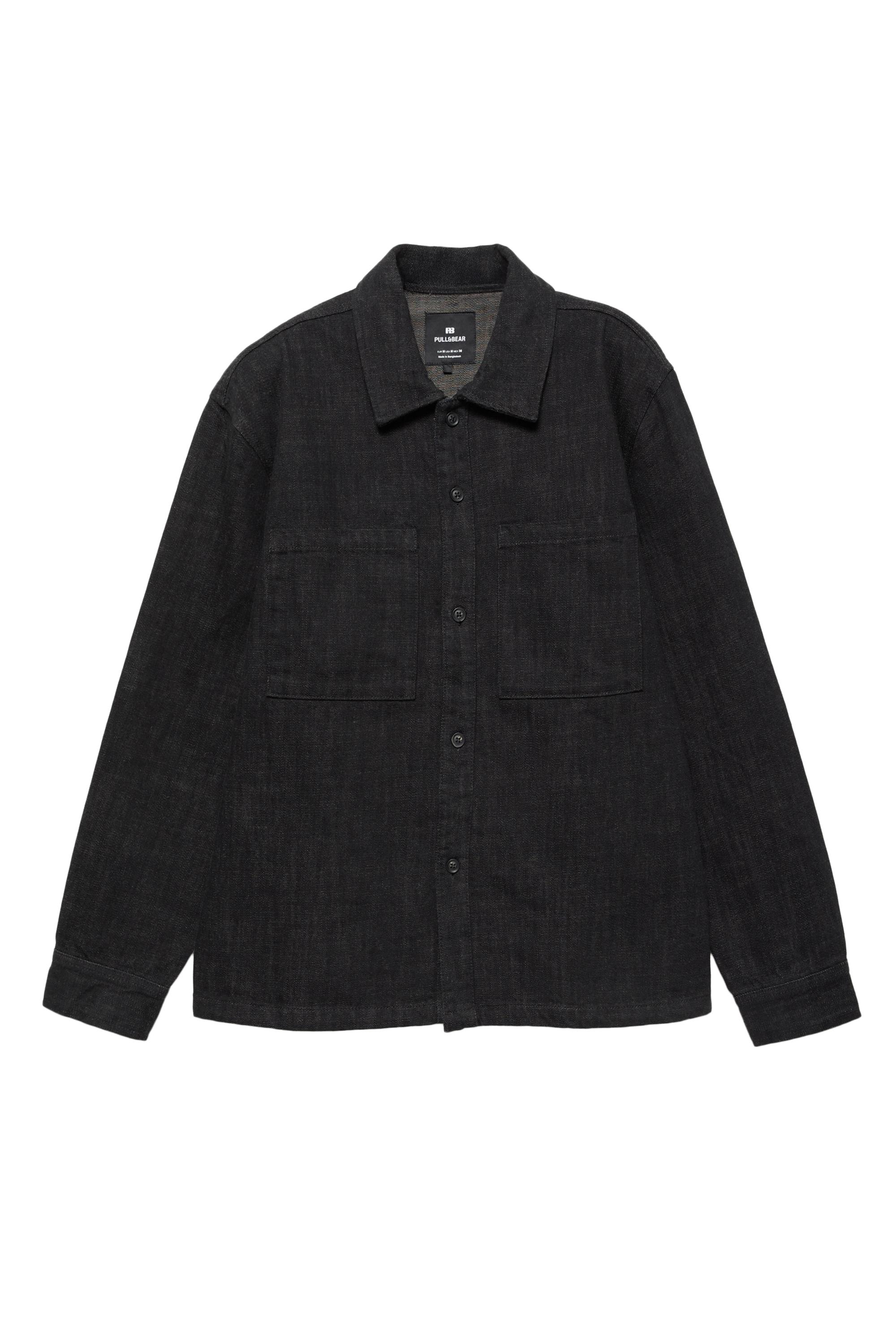 Cepli denim ince ceket - Görsel 4