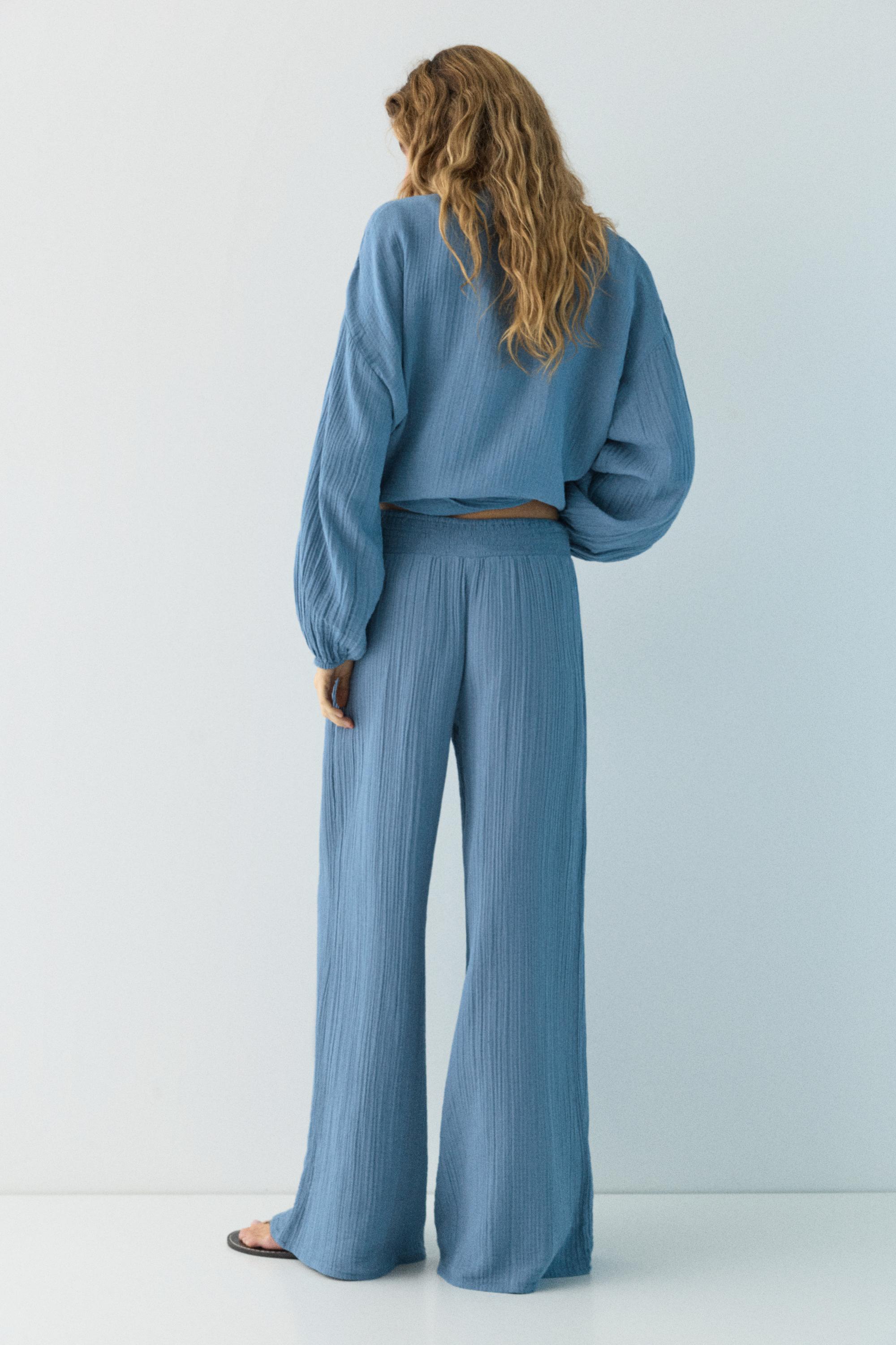 Gazeli görünümlü salaş pantolon - Görsel 10