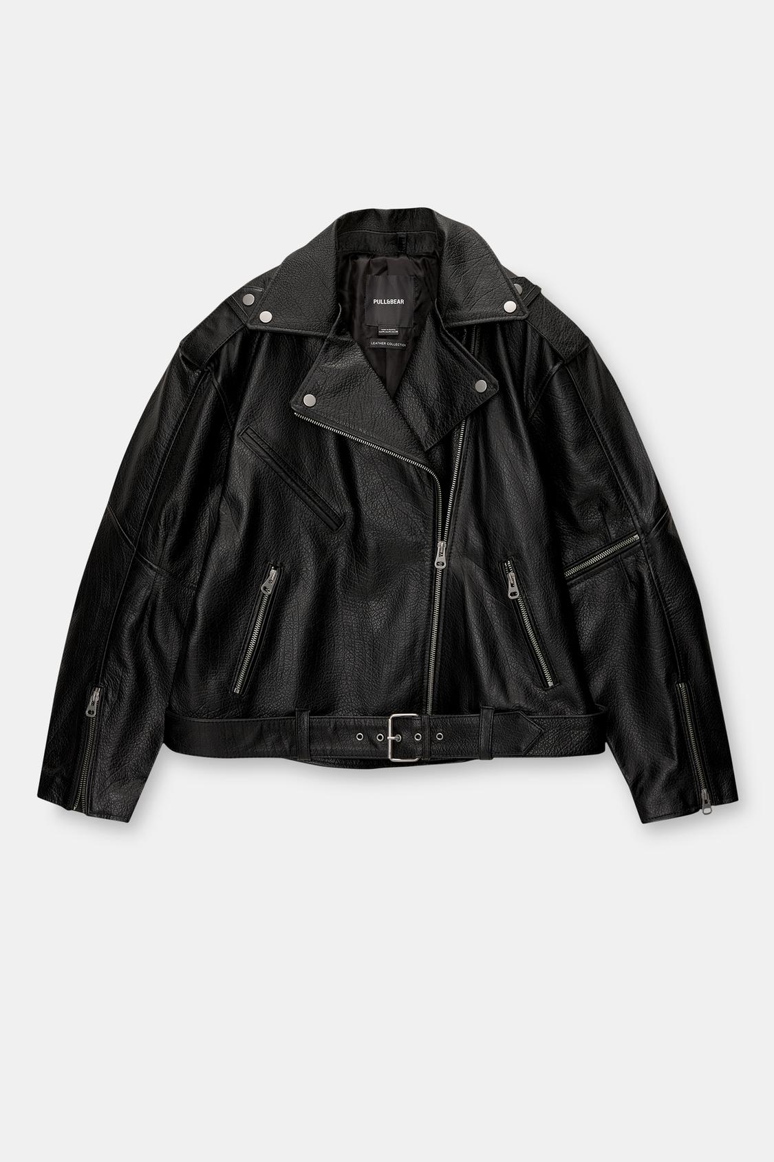 Montone Giubbotti Pull And Bear Uomo Giacca Similpelle Giacca In