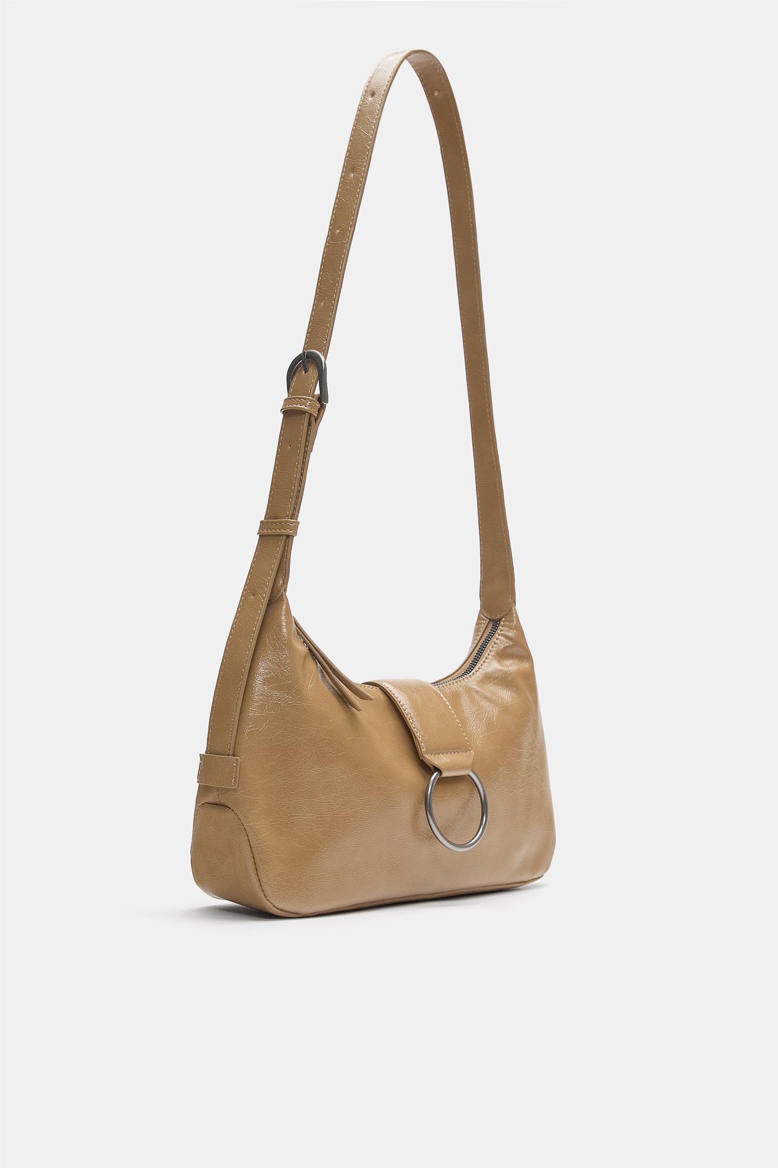 Crossbody bag with buckle — Leather (alternate view)