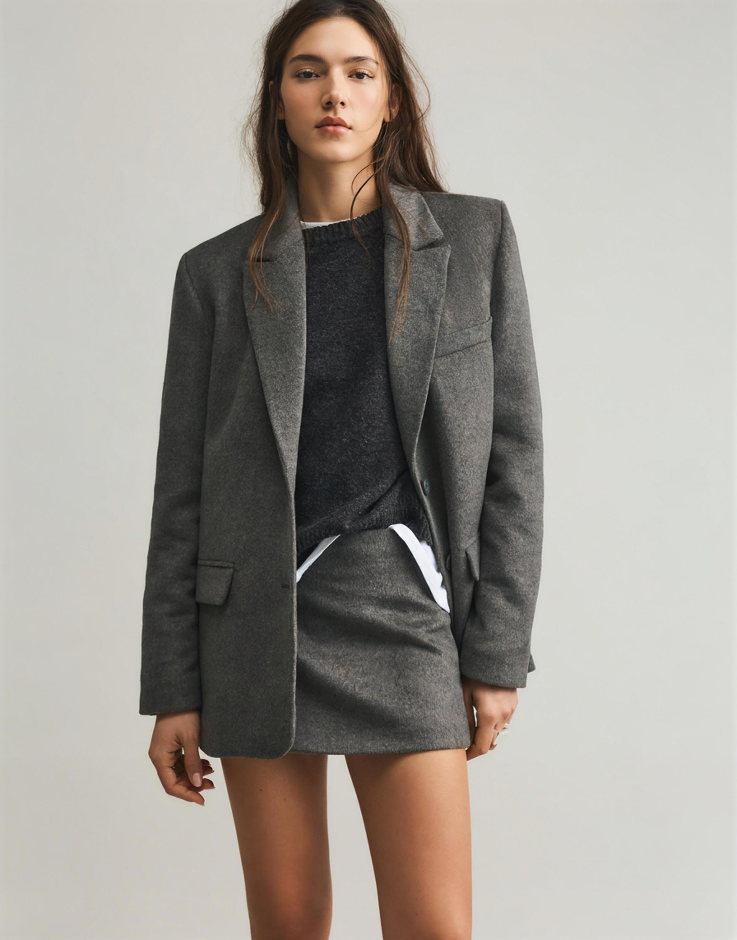 Soft mini skirt — Mole brown