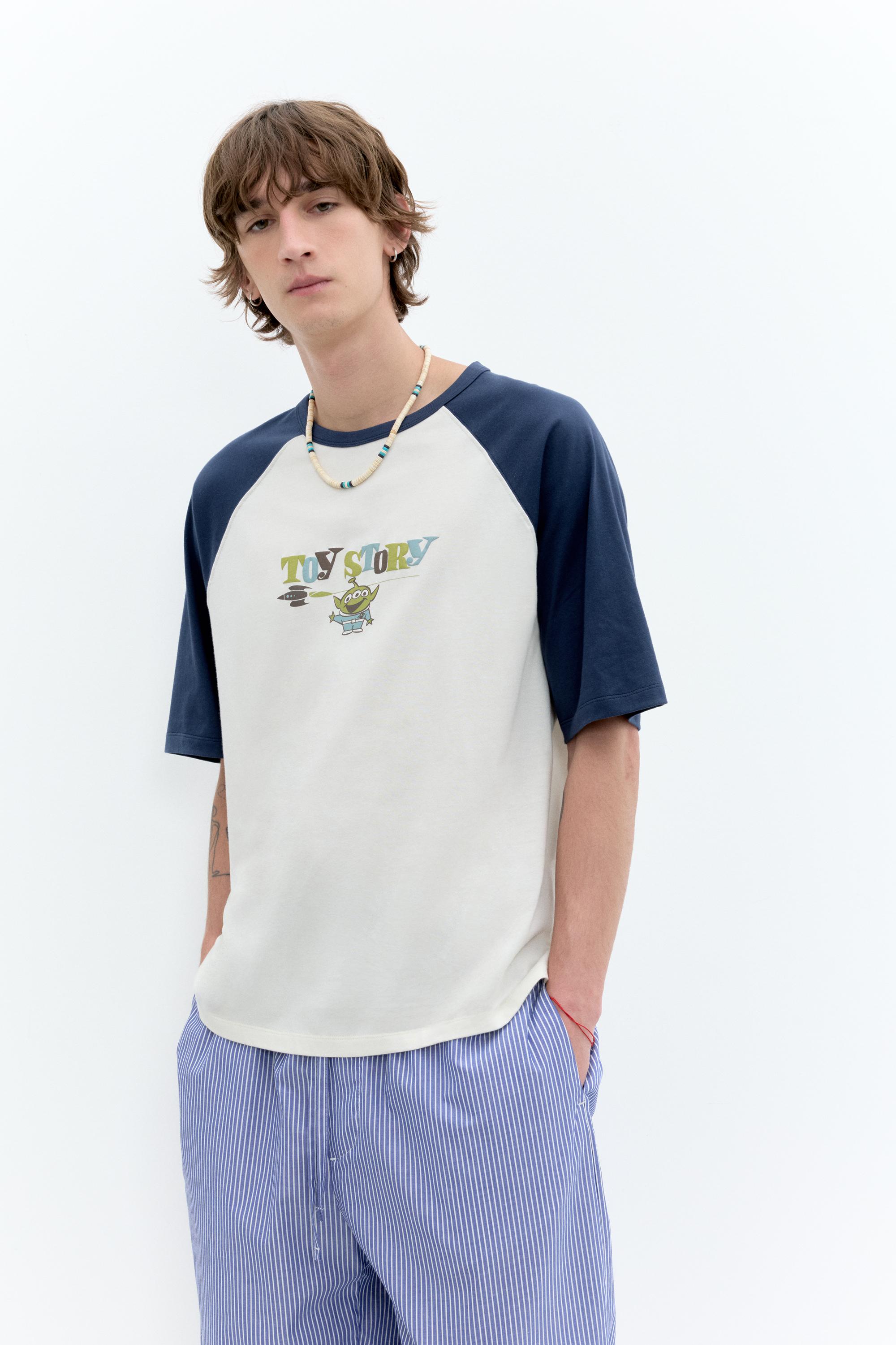 Toy Story raglan-sleeve T-shirt — Off white