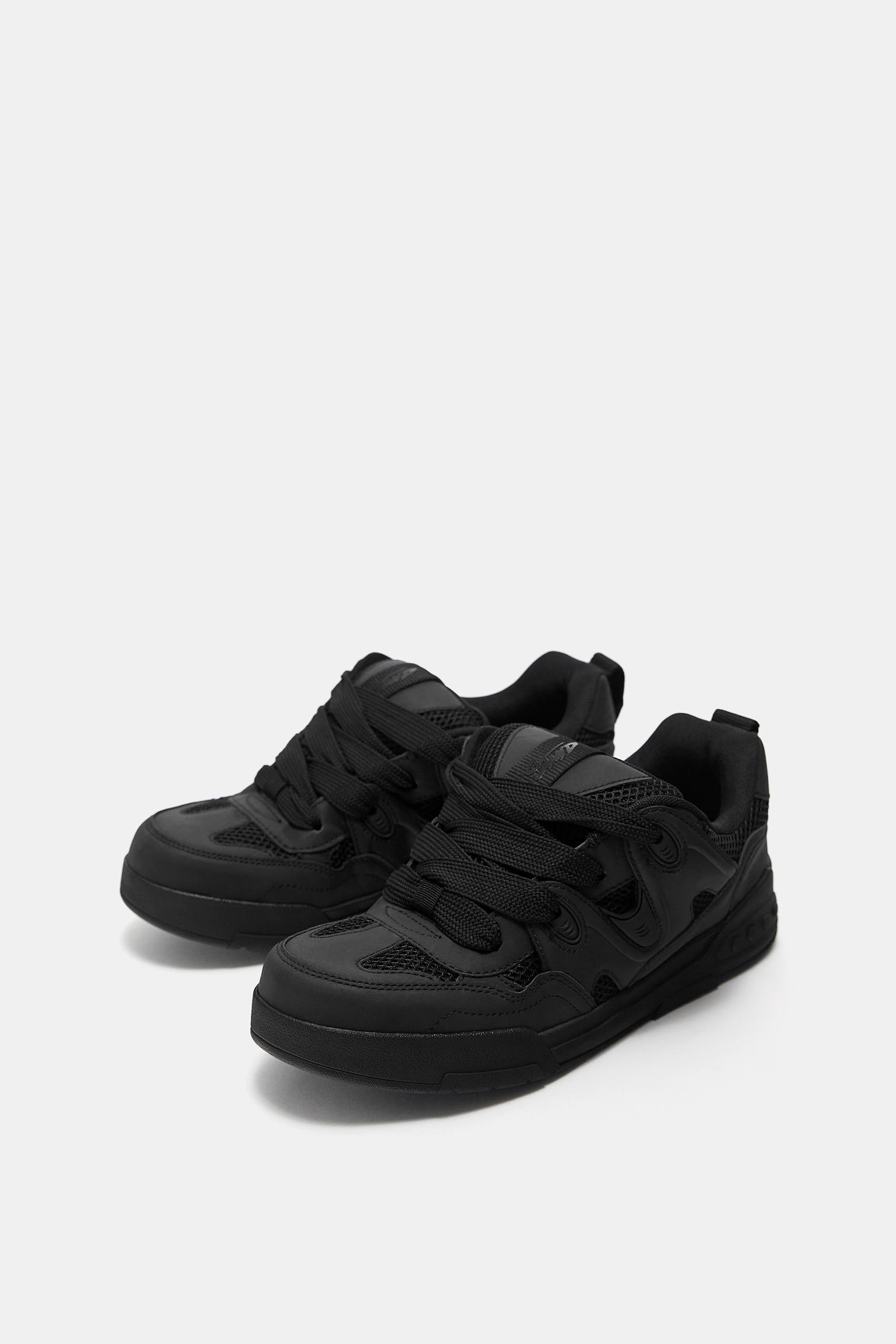 STWD embellished skate trainers — Black