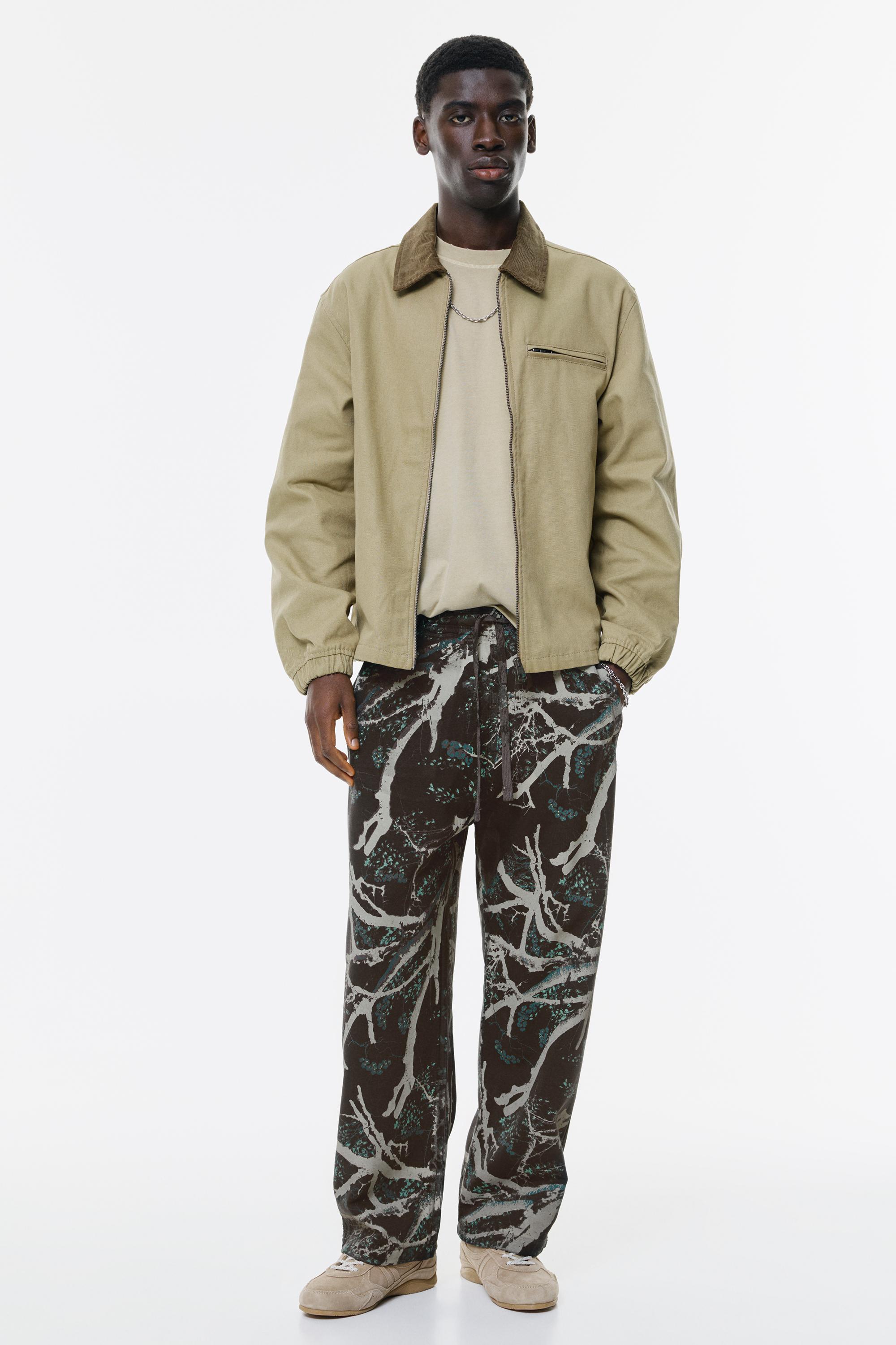 Pantalon Jogger Baggy Imprimé - Pull&Bear - Modalova