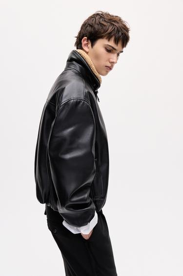 Oscar Ouyang 100% leather jacket — Black 6
