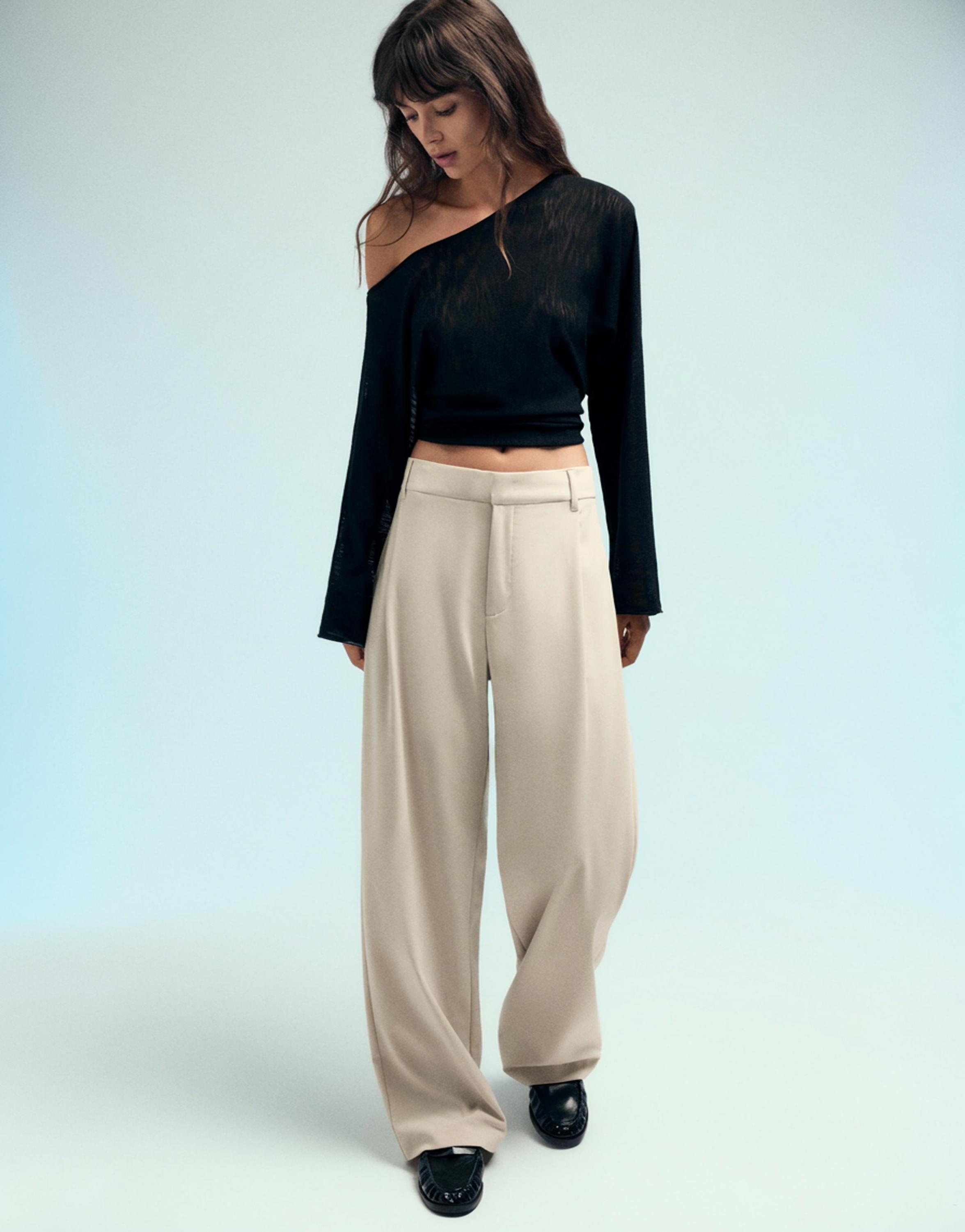 Darted smart trousers — Vanilla