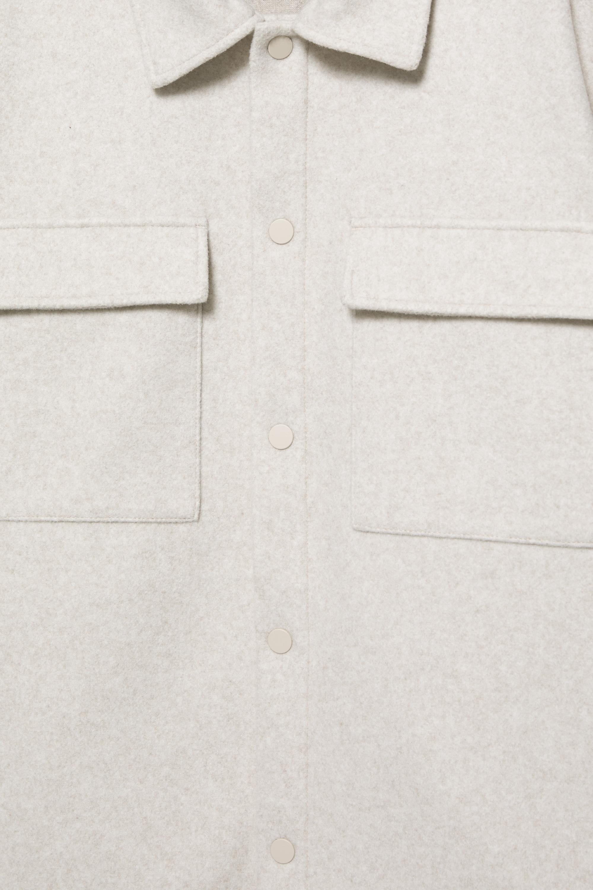 Cepli yünlü ince ceket - Görsel 20