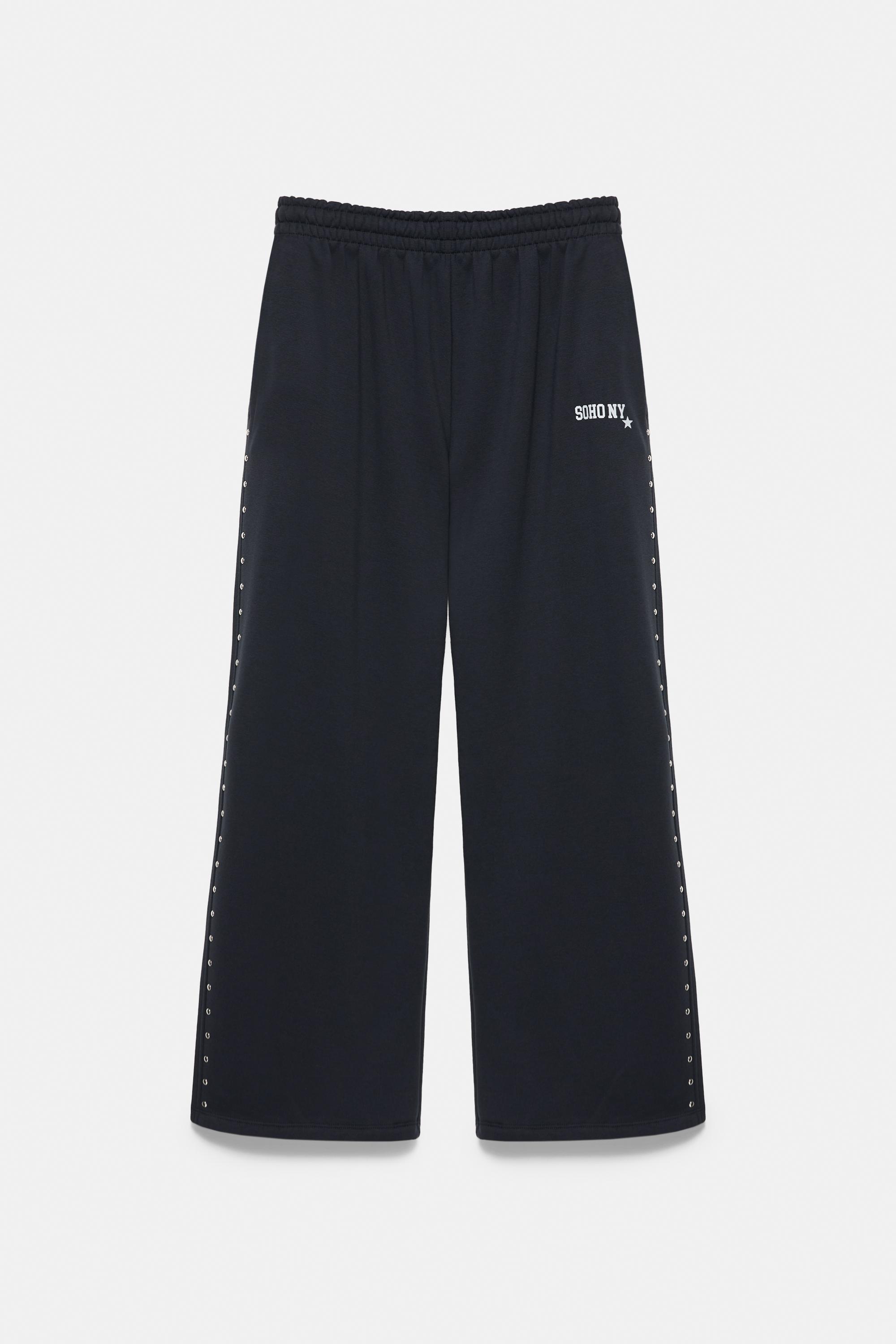 Studded joggers — Dark grey