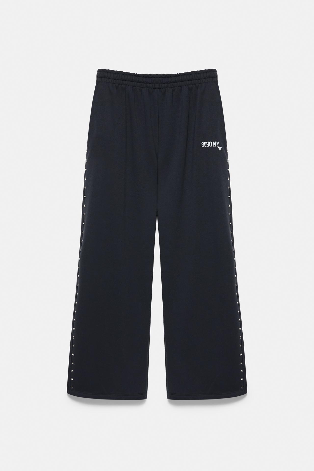 Studded joggers — Dark grey