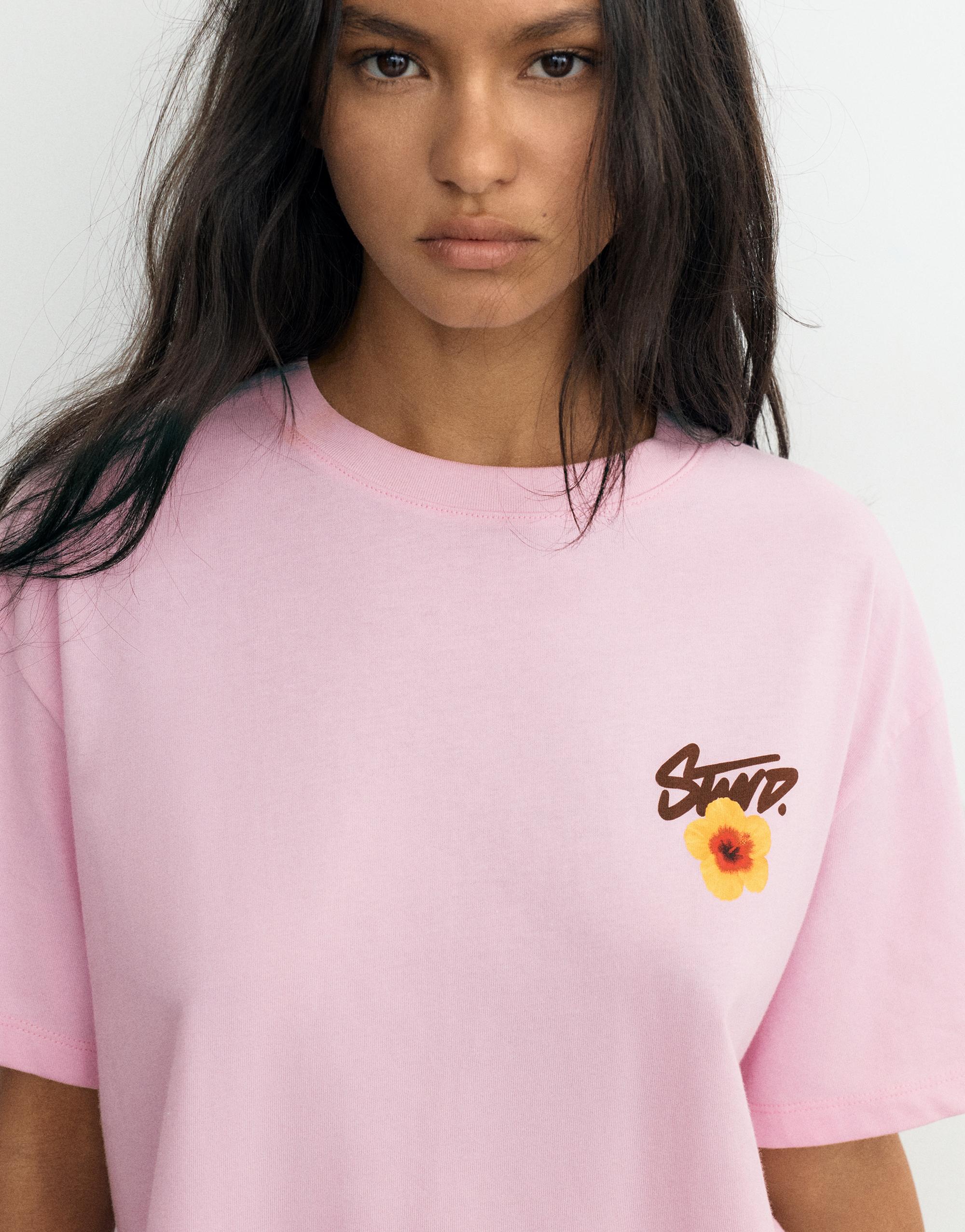 STWD flower T-shirt — Pink