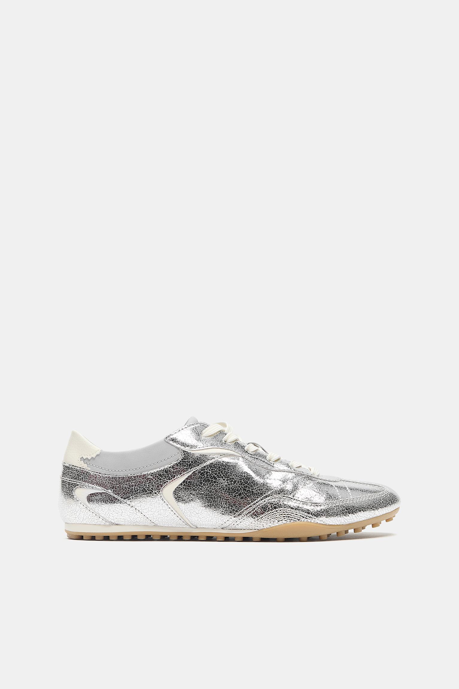 Metallic trainers — Silver