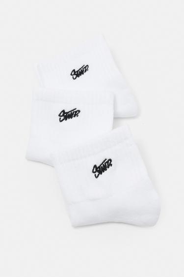 Pack of 3 pairs of STWD socks — White 4