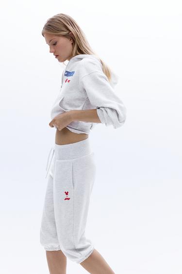 Disney x F1 capri sweatpants — Grey marl 6