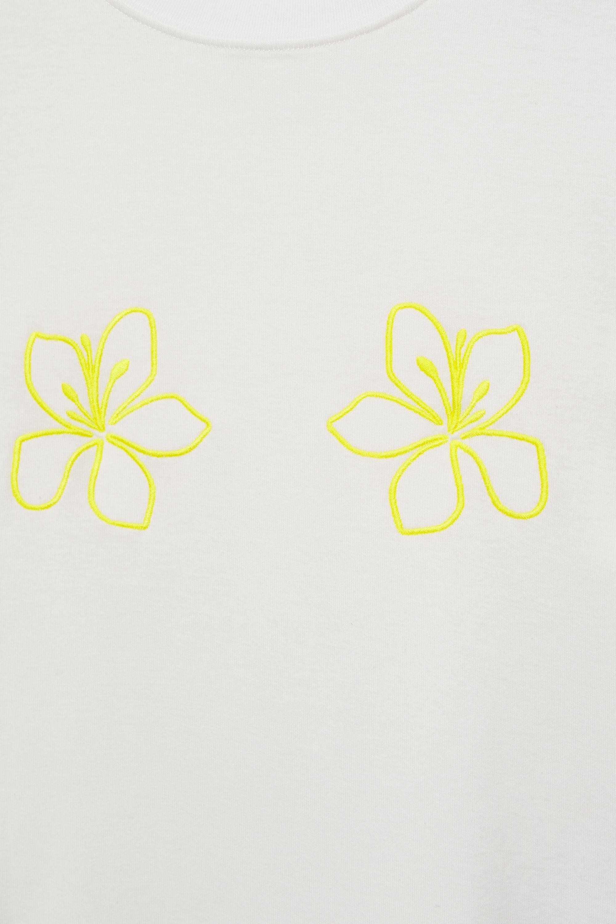 Floral graphic T-shirt — Ice