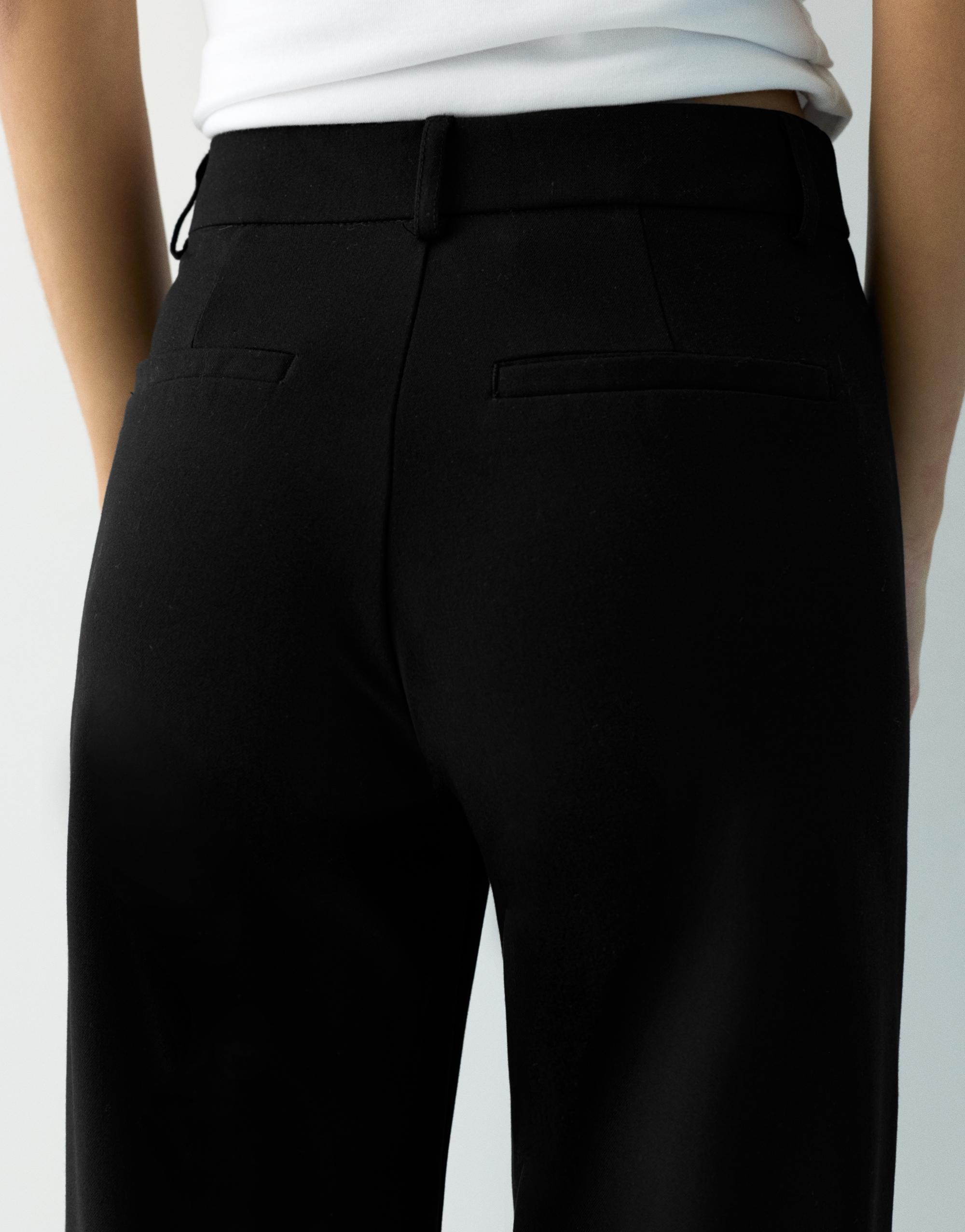 Uzun bol paça kumaş pantolon - Görsel 8