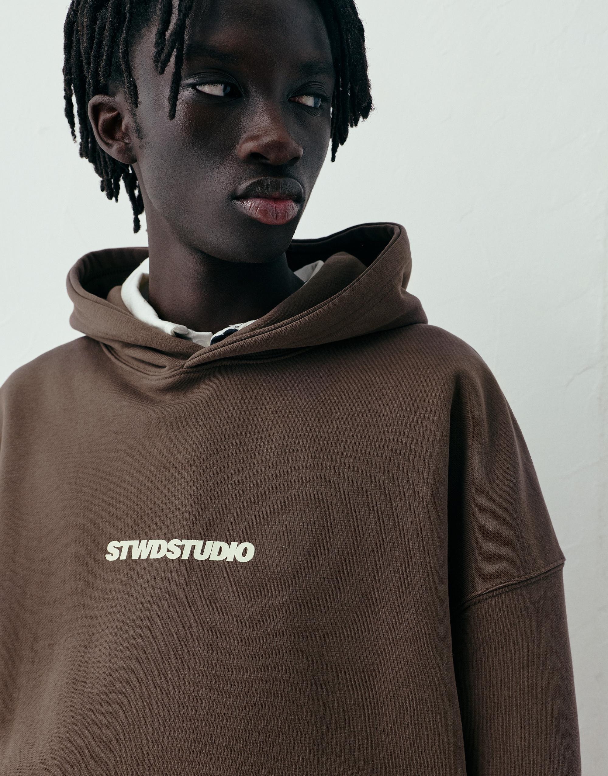 STWD Studio kapüşonlu sweatshirt - Görsel 12