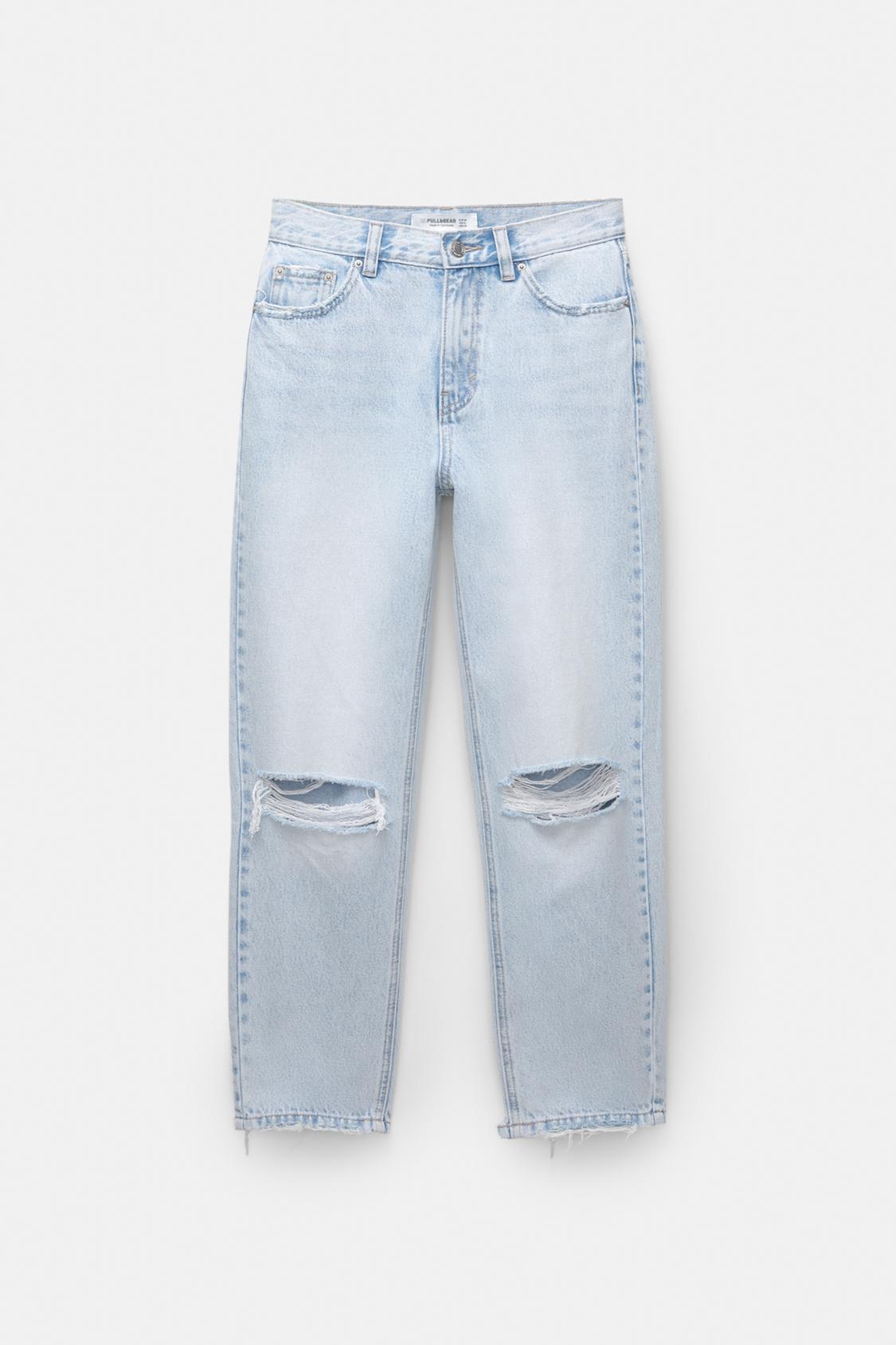 Spodnie Jeansowe Pantalones Mom Jeans Pull And Bear Jeansy Mom Fit